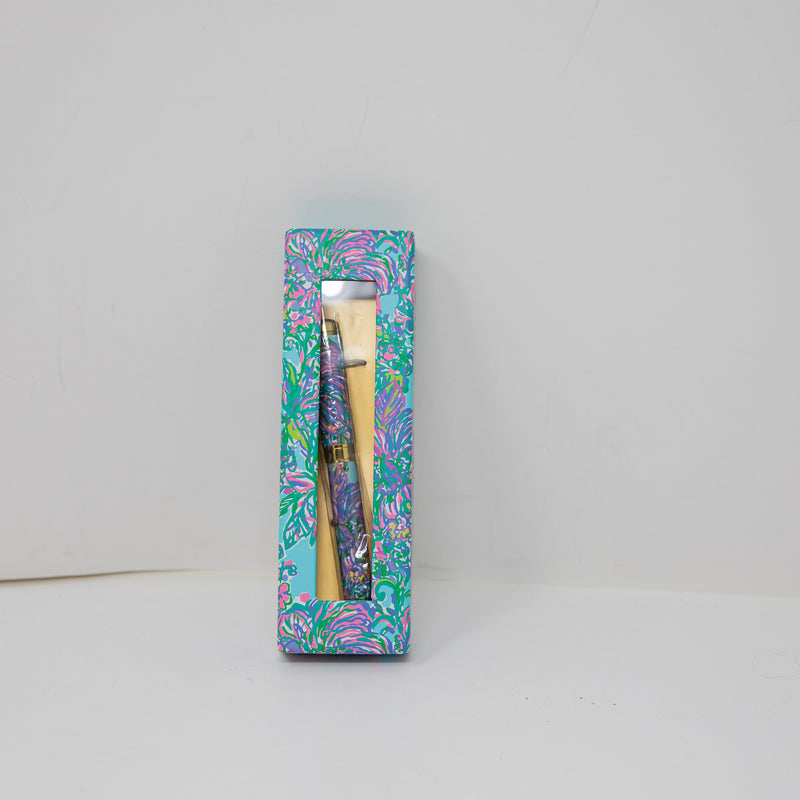 NEW Lilly Pulitzer Shorely Blue Exotic Escapade Accessory School Work Office Pen