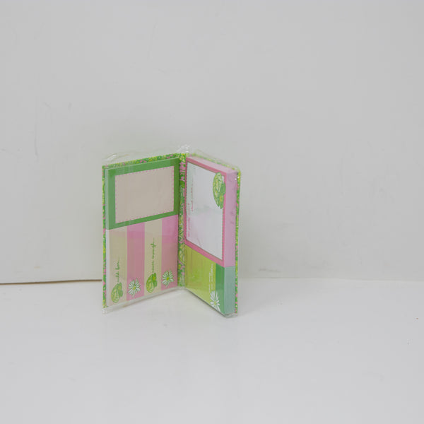 NEW Lilly Pulitzer Stuck On You 200 Sticky Notes In Four Sizes Desert Tort Print