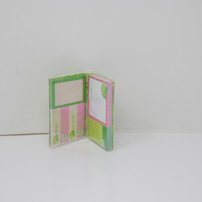 NEW Lilly Pulitzer Stuck On You 200 Sticky Notes In Four Sizes Desert Tort Print