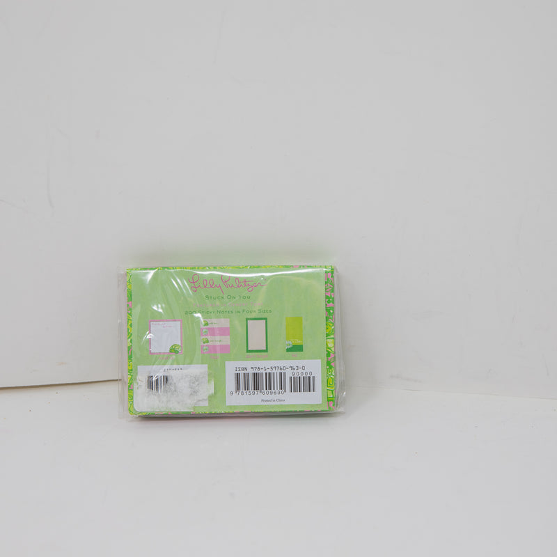 NEW Lilly Pulitzer Stuck On You 200 Sticky Notes In Four Sizes Desert Tort Print