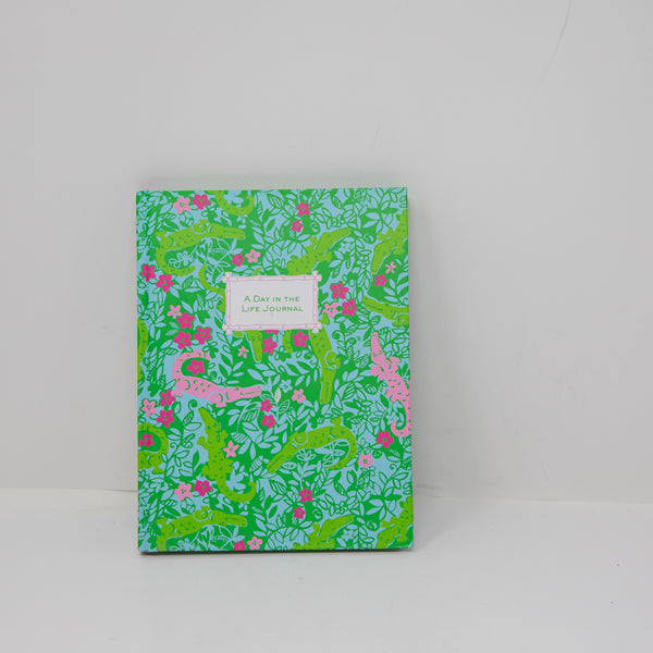 NEW Lilly Pulitzer A Day In The life Lined Journal Notebook Alligator Print