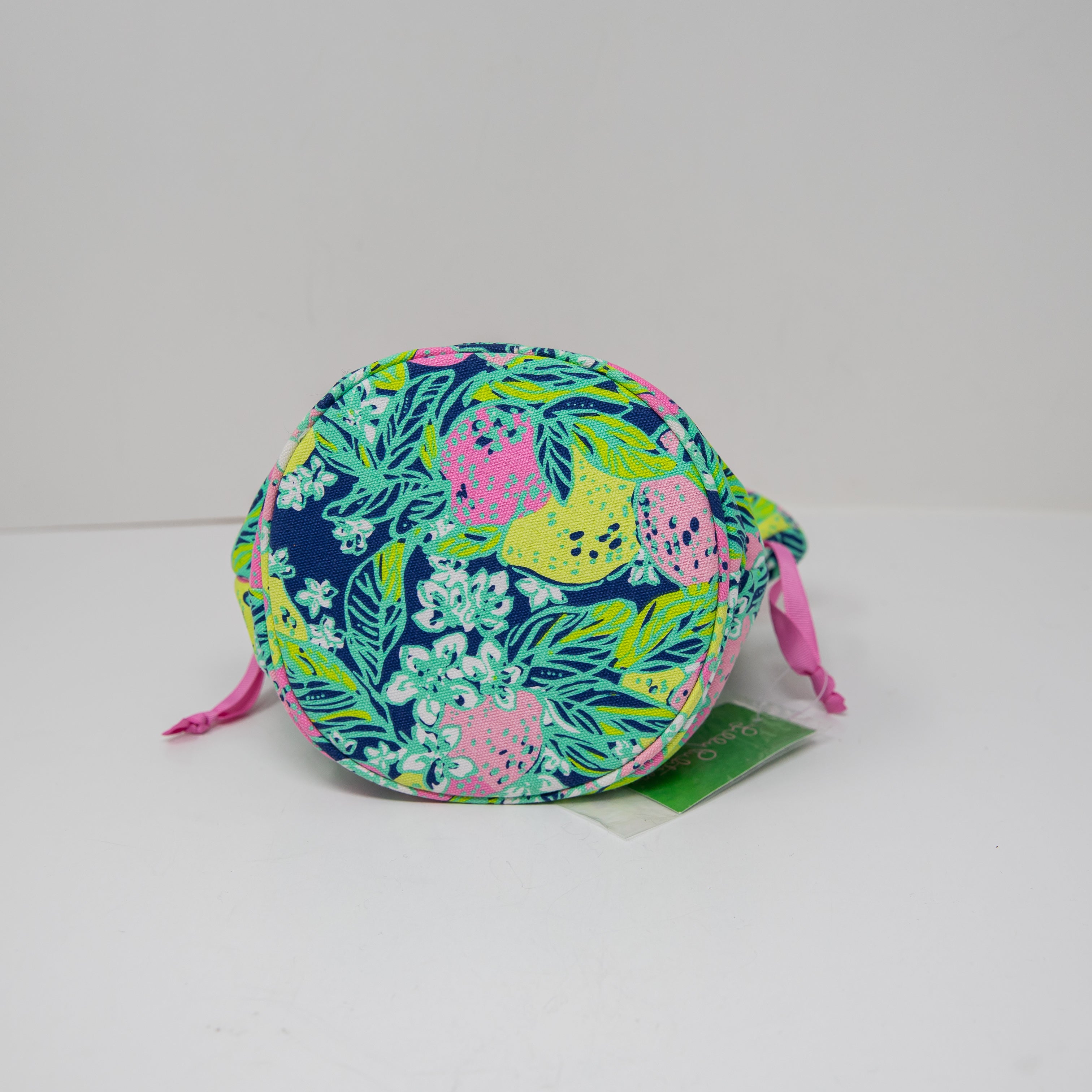 NEW Lilly Pulitzer Jewelry Drawstring Pouch Night Navy Spill The Juice Print