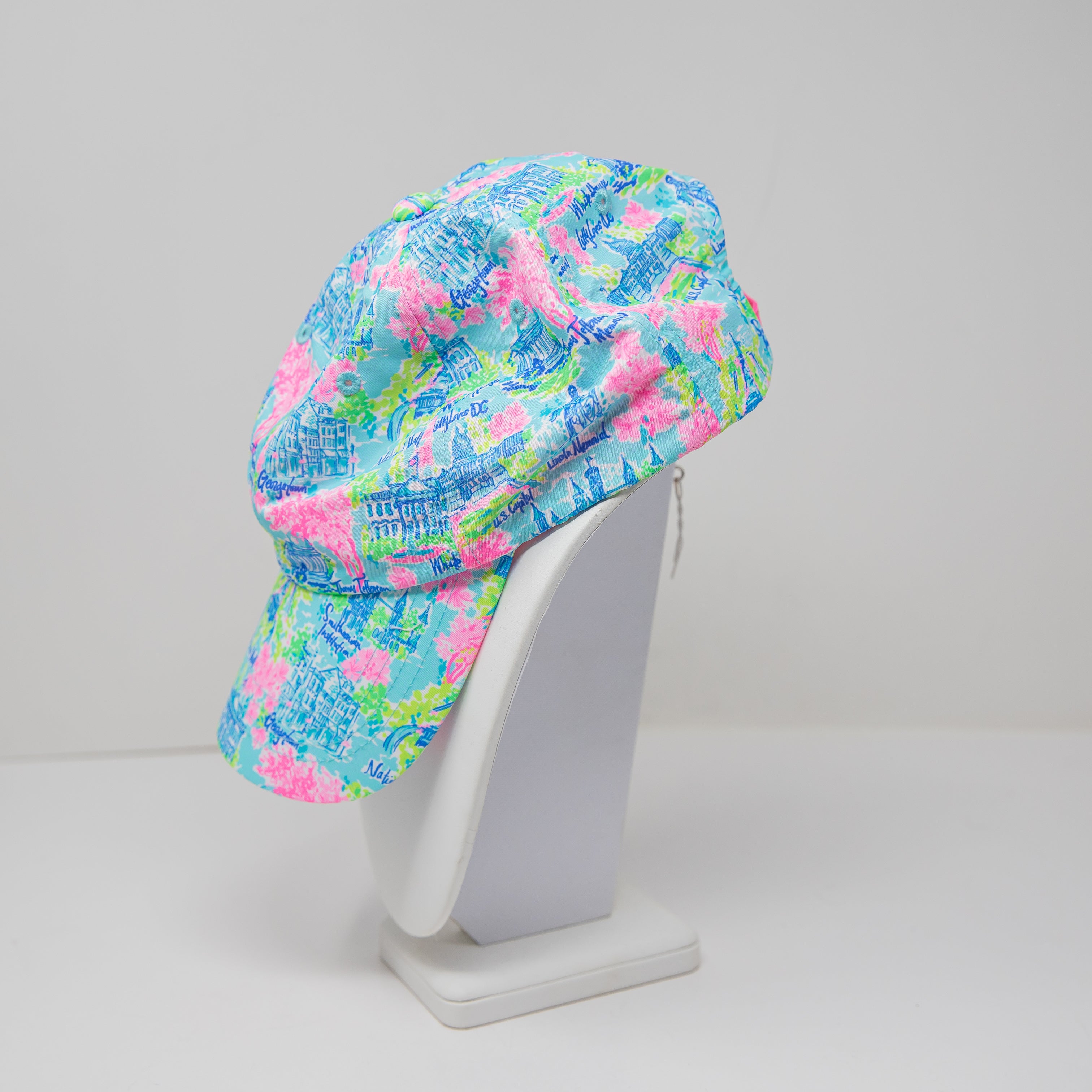 Lilly Pulitzer Run Around Adjustable Baseball Cap Hat Lilly Loves Washington DC