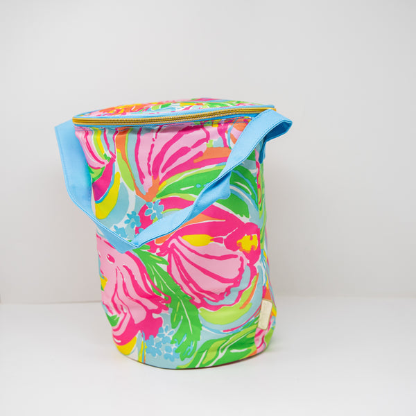 NEW Lilly Pulitzer Ice Bucket Drink Picnic Cooler Bag Purse So A Peeling Print