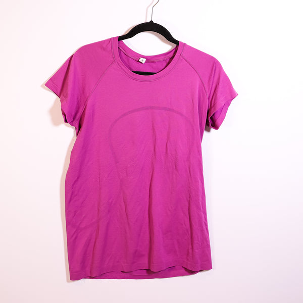 Lululemon Women's Run Swiftly Tech Short Sleeve Crew Neck Tee Shirt Purple Pink