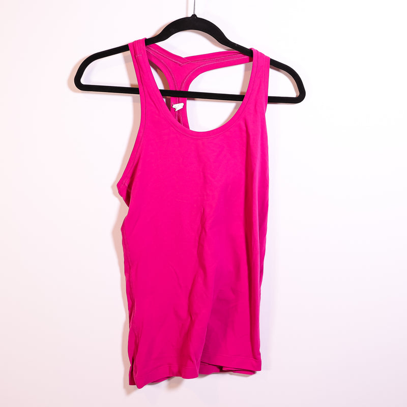 Lululemon Women's Cool Racerback Athletic Work Out Tank Top Solid Pink 10