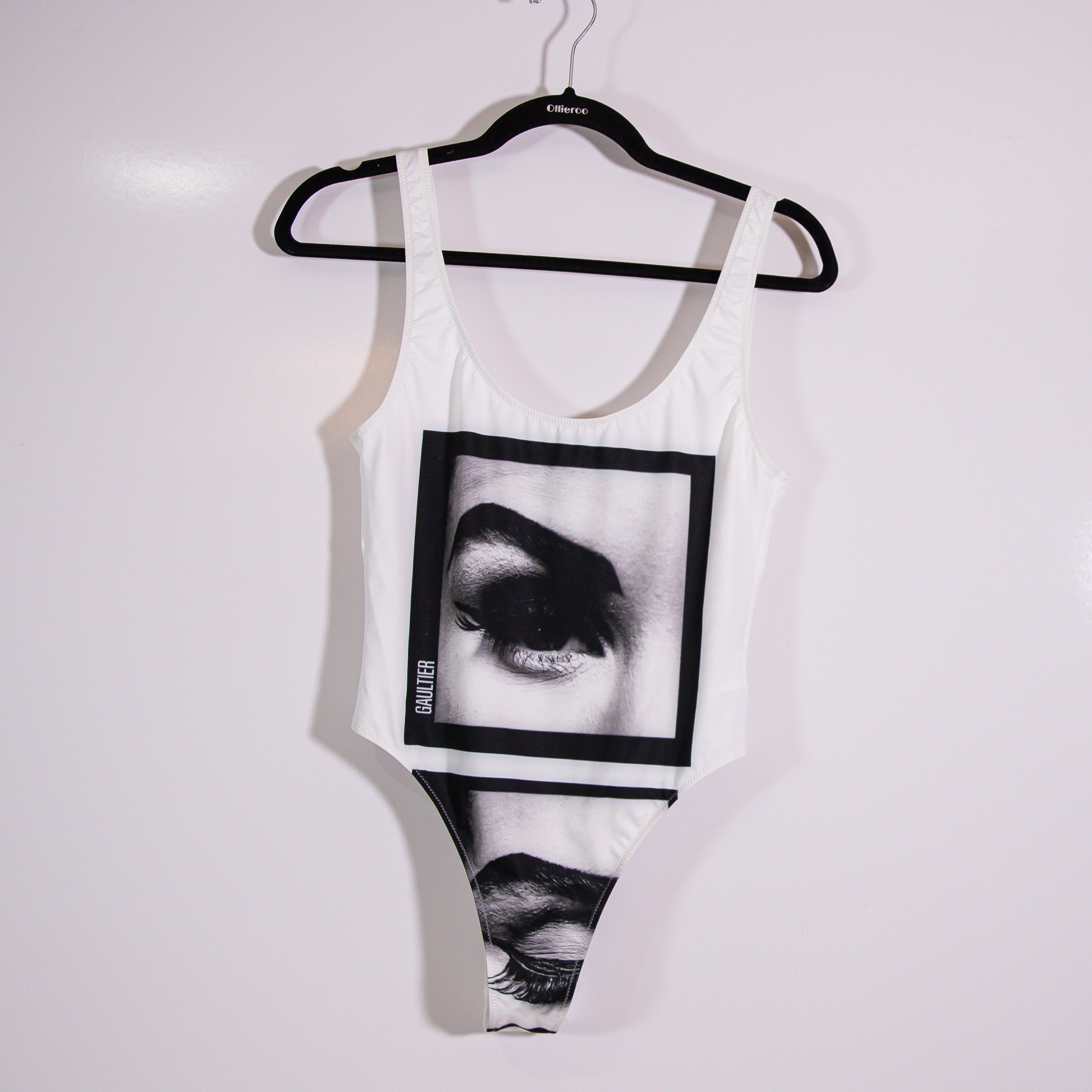 NEW Jean Paul Gaultier Internal Print Eyes Costume For Print Swim Bathing Suit S