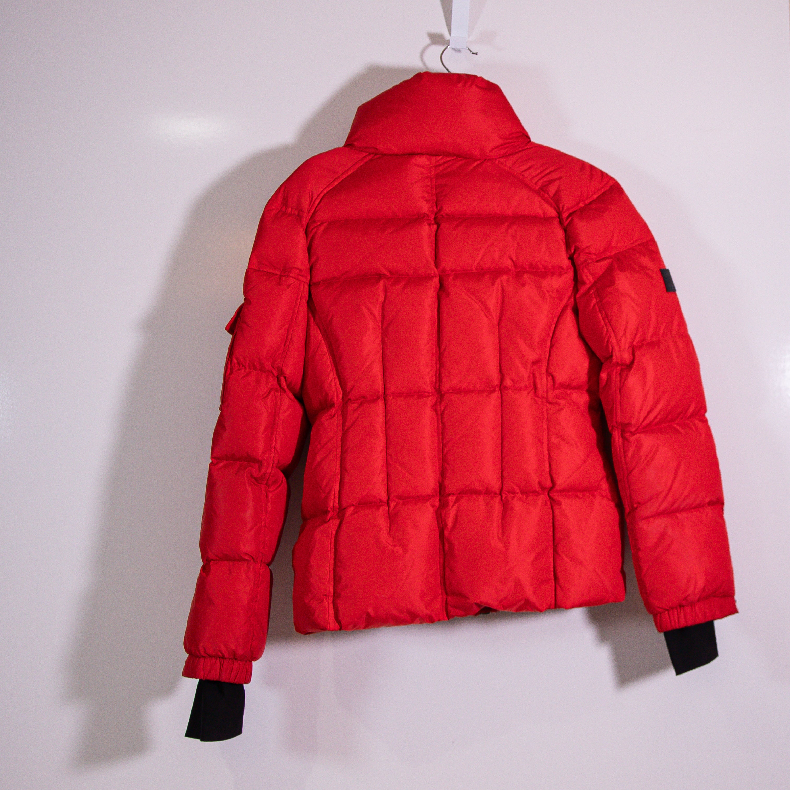 SAM. Freestyle Water Resistant Down Quilted Puffer Full Zip Jacket Coat Red L