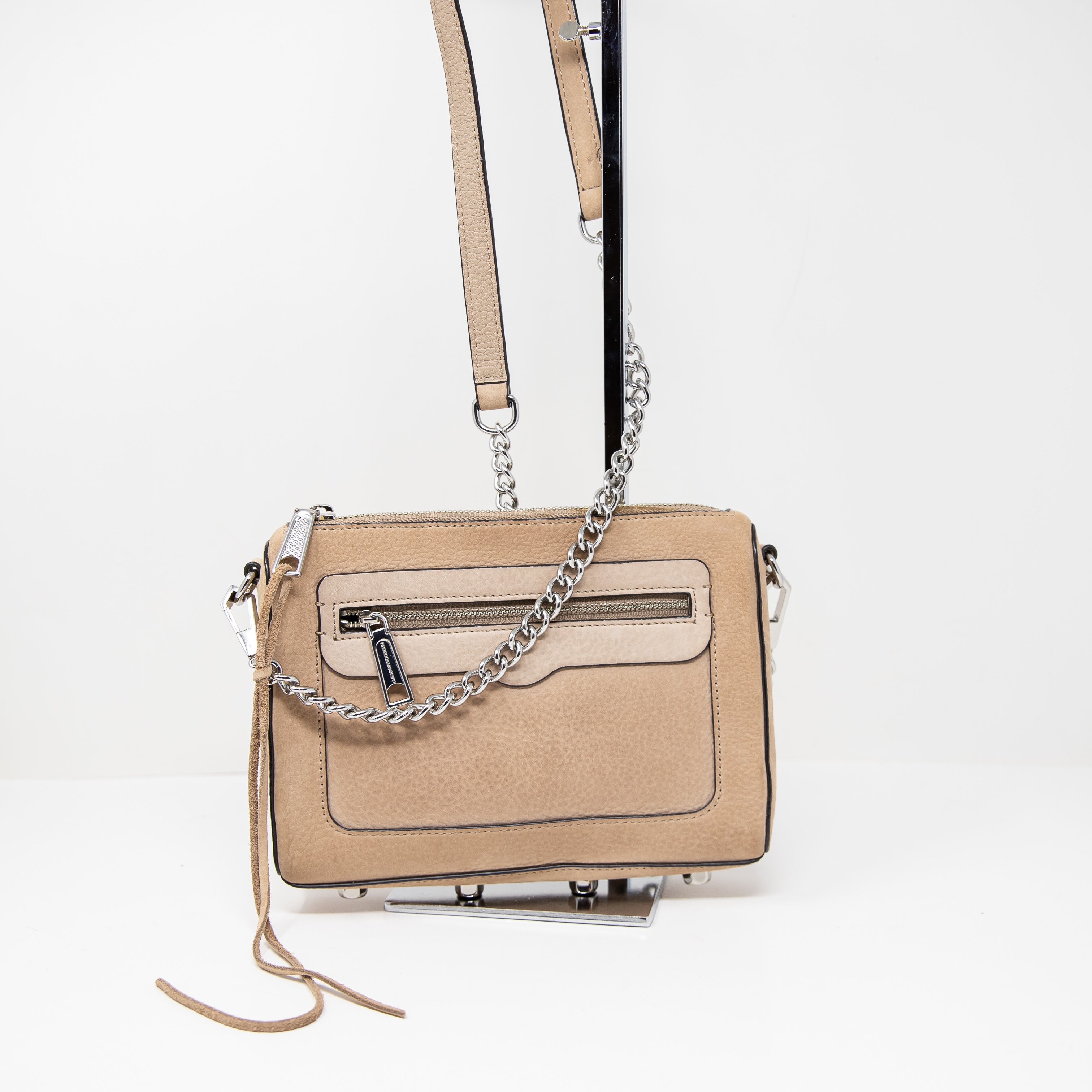 Rebecca Minkoff Avery Textured Leather Convertible Crossbody Shoulder Purse Bag