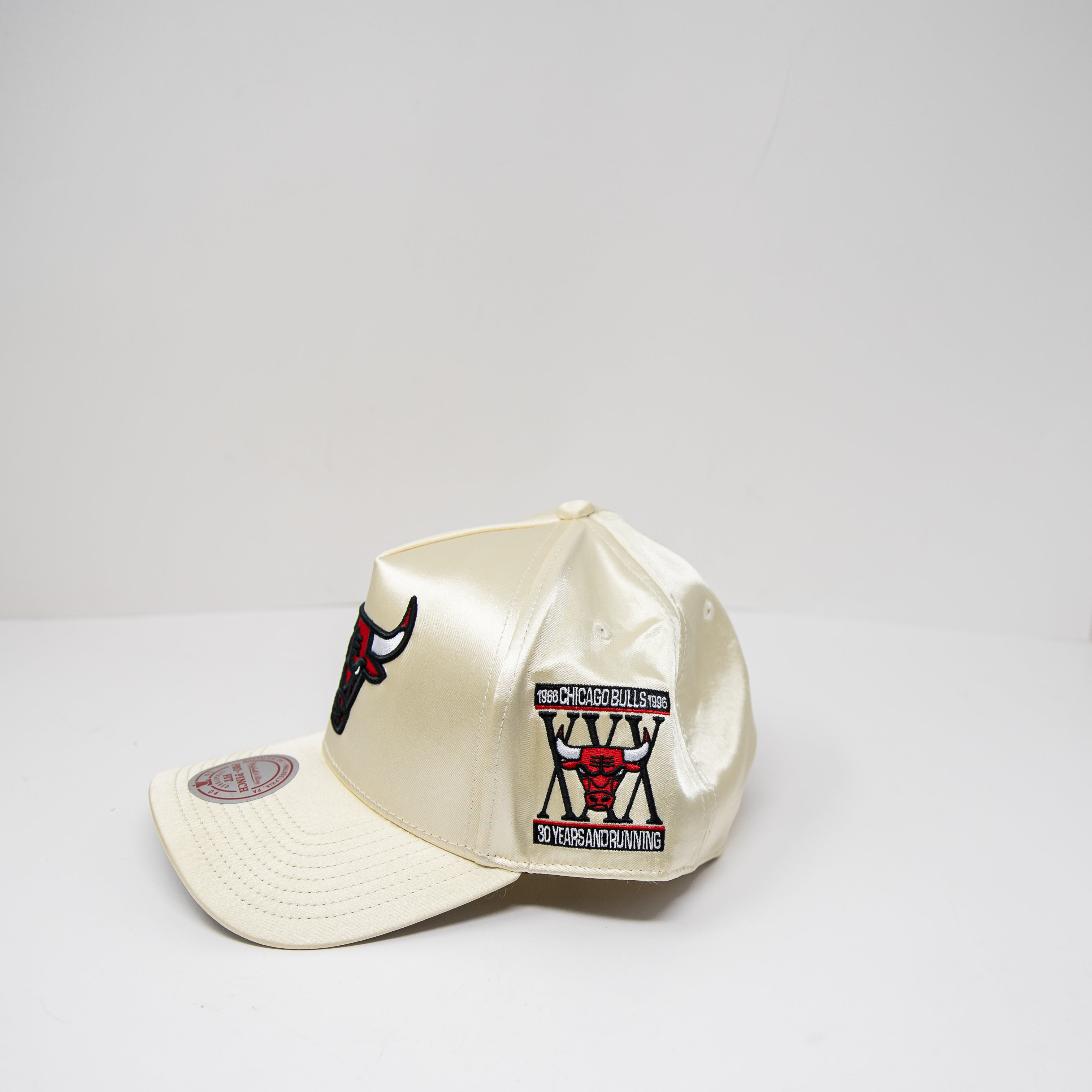 NEW Mitchell & Ness NBA Basketball Chicago Bulls Satin Pro Pinch Fit Hat Cap OS