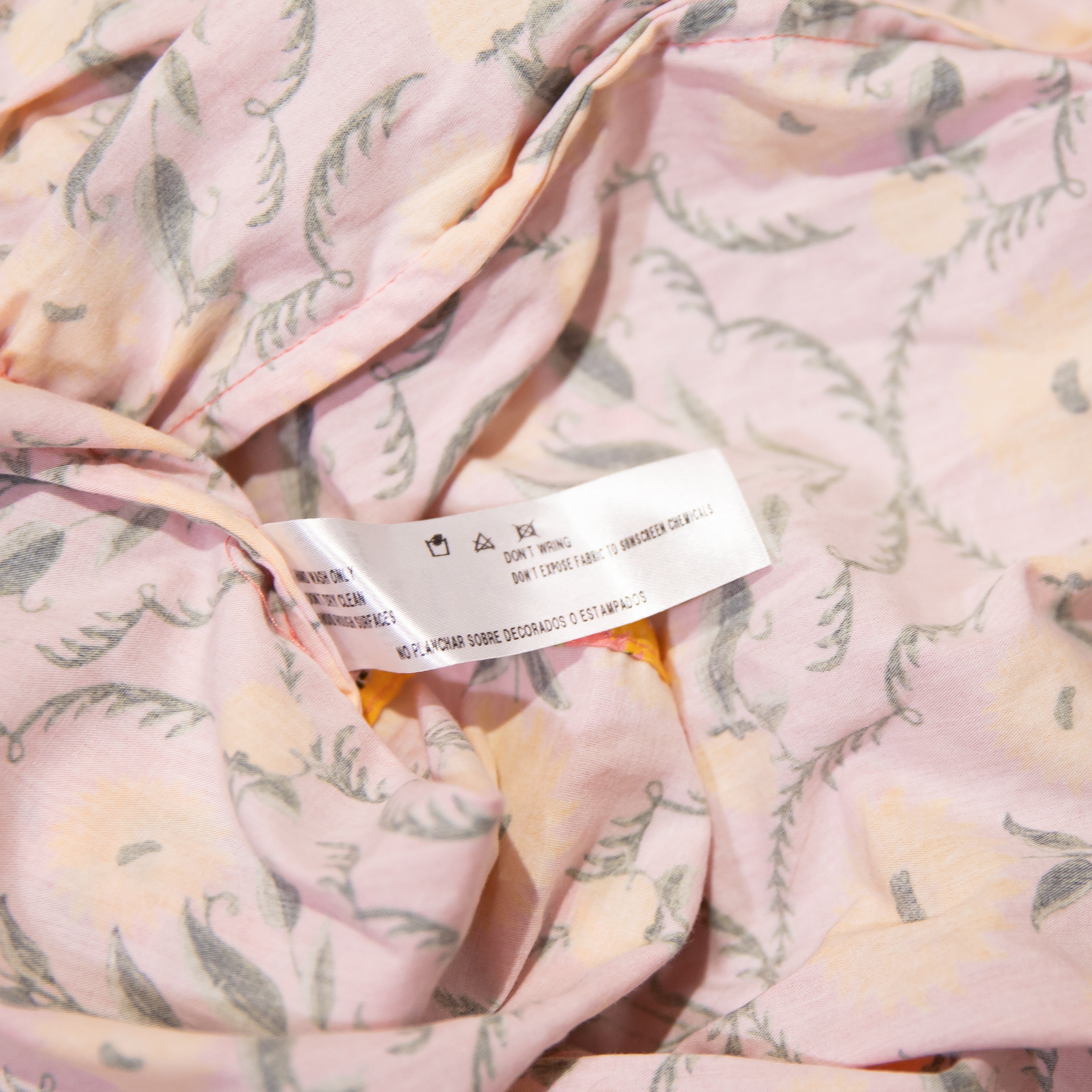 Agua Bendita Macadamia Mimosa Cotton Poplin Tiered Multi Color Maxi Skirt Small