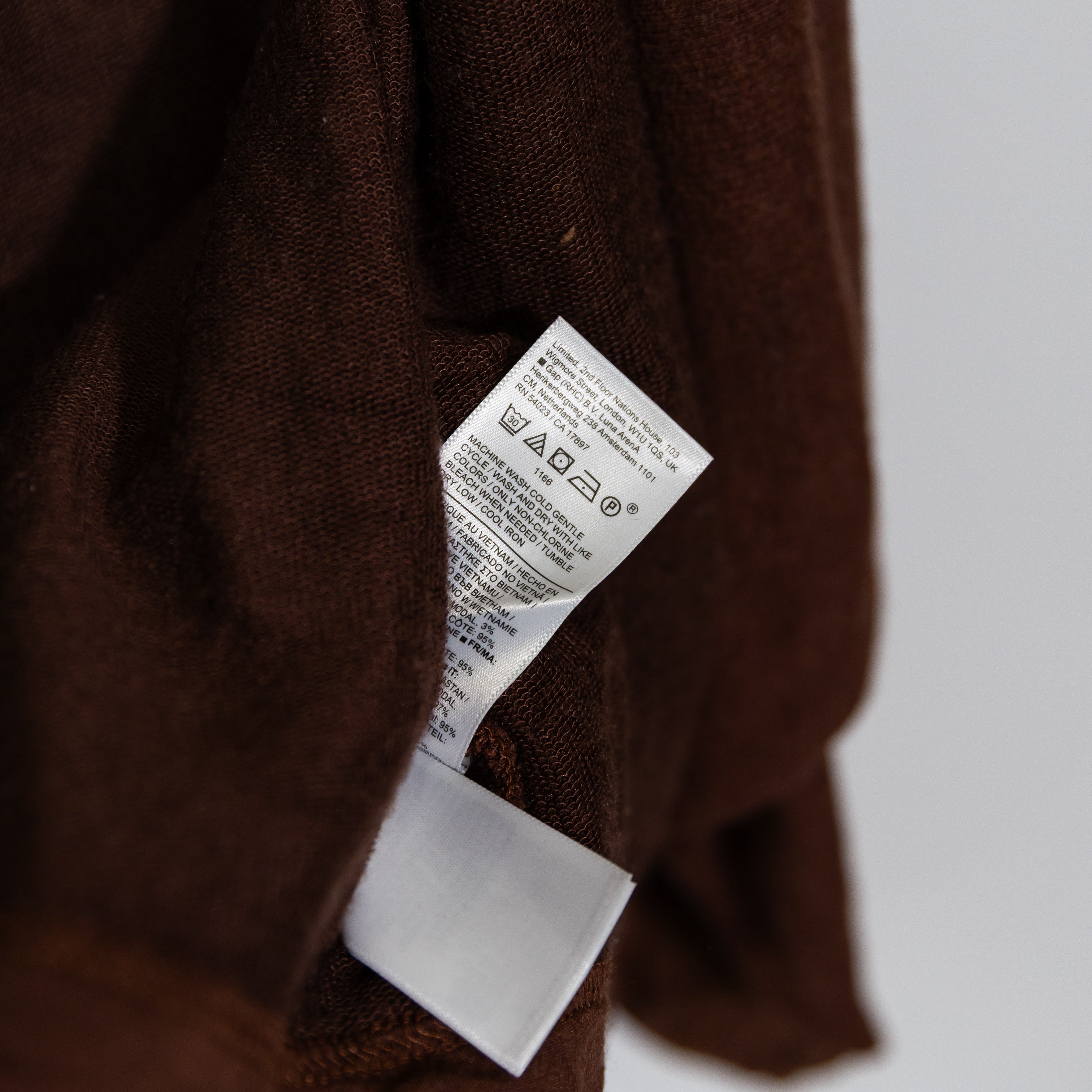 Athleta Women's Pranayama Restore Wrap Nirvana Fabric Cardigan Sweater Brown M