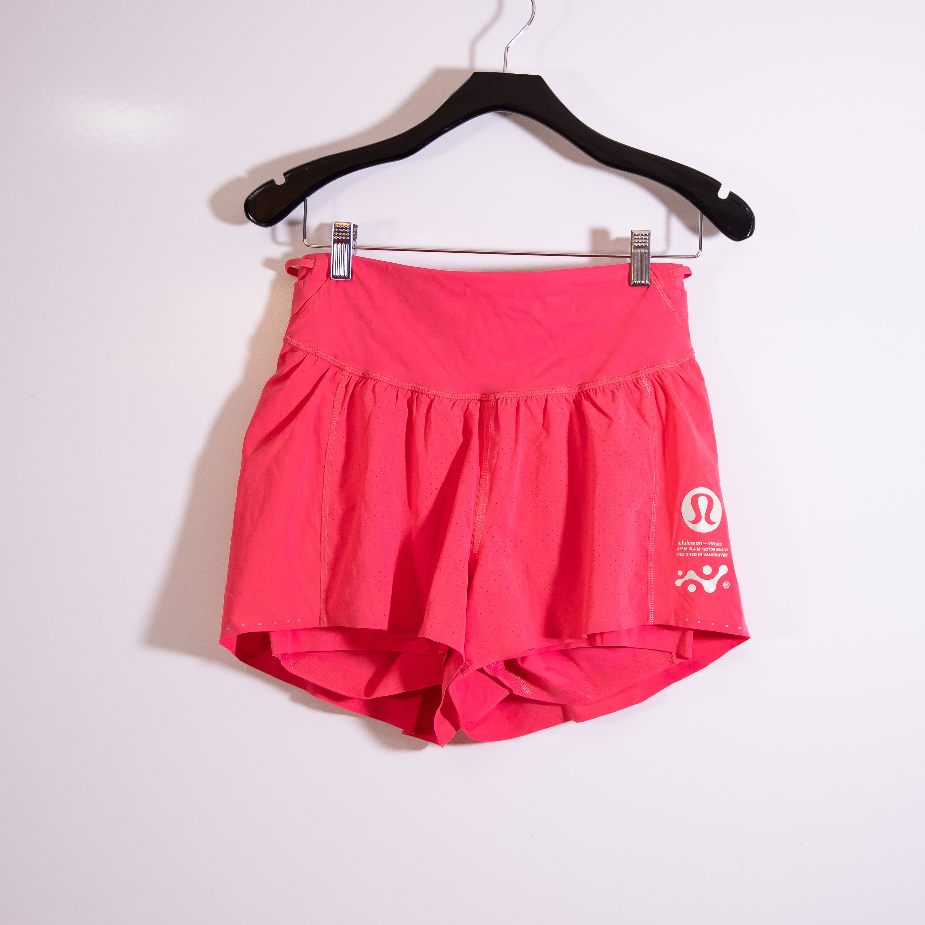 Lululemon Nulux Road To Trail High Rise Short Air-Sense Perforations Lip Gloss 8