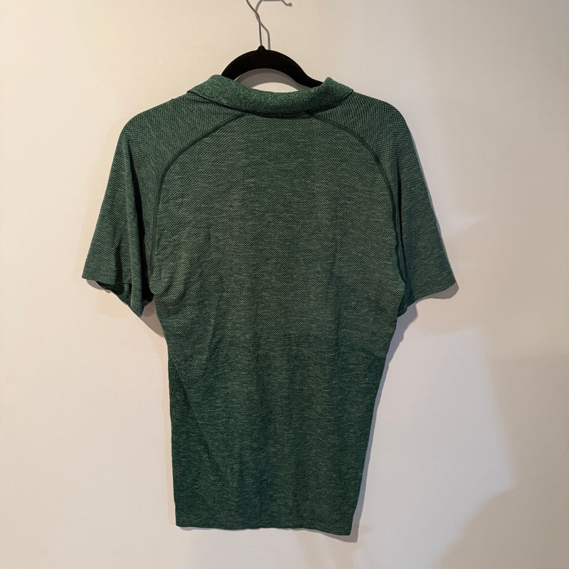 Lululemon Men's Metal Vent Tech Polo Short Sleeve Golf Shirt 2.0 Spruce Green L