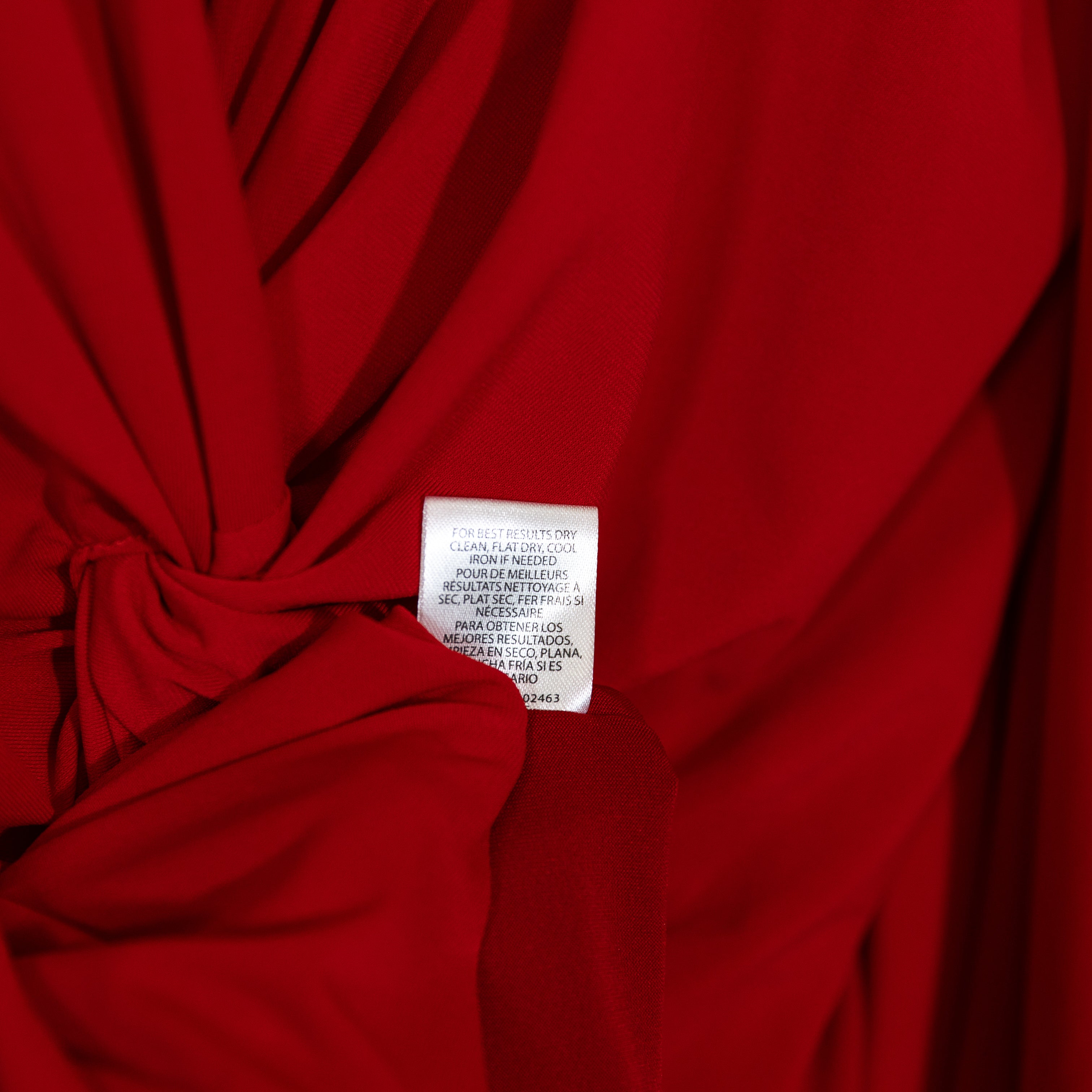 NEW Halston Carolina Jersey Knit Stretch Capelet Mini Dress Solid Red 12