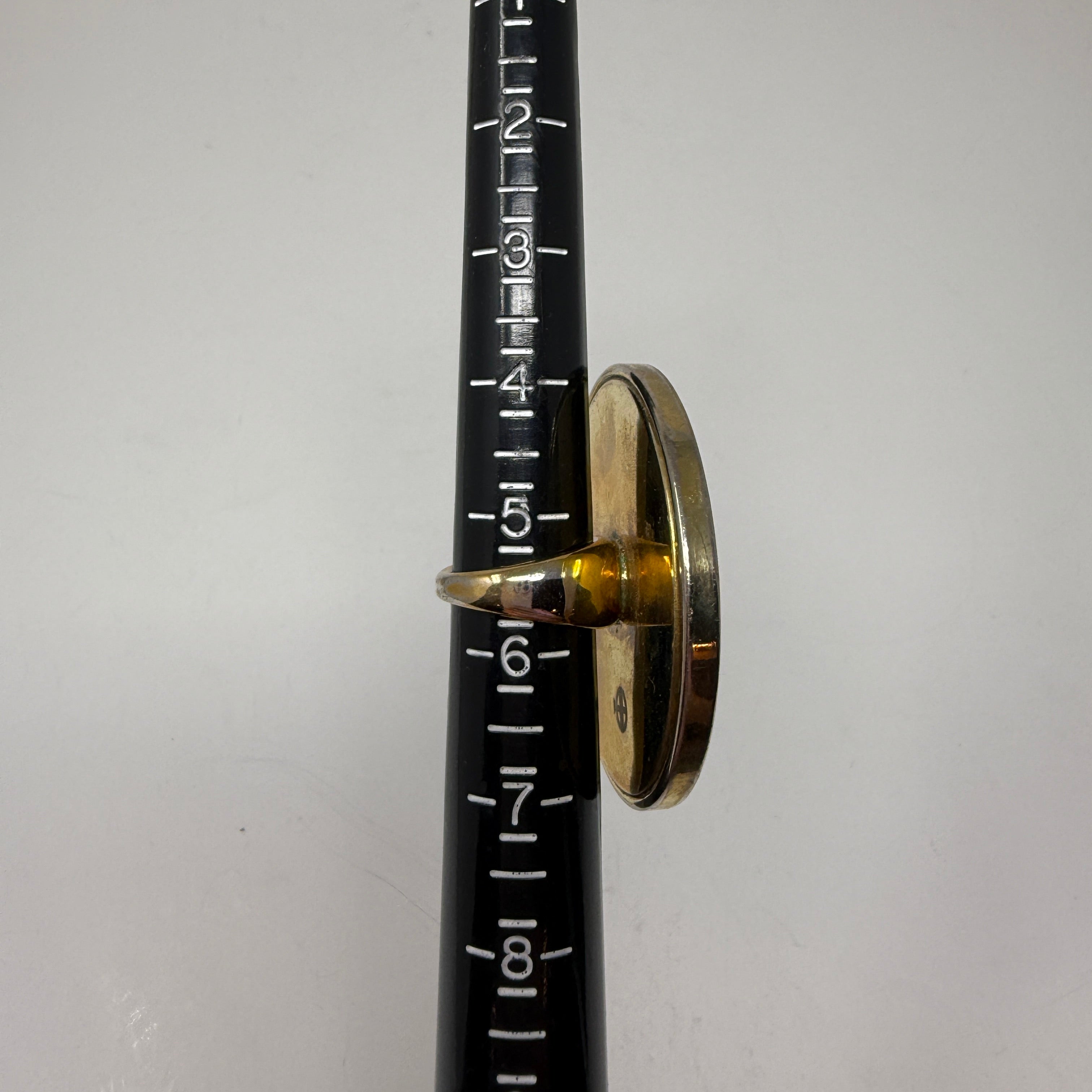 House Of Harlow 1960 Sunburst Gold Plated Leather Cocktail Statement Ring 5.5