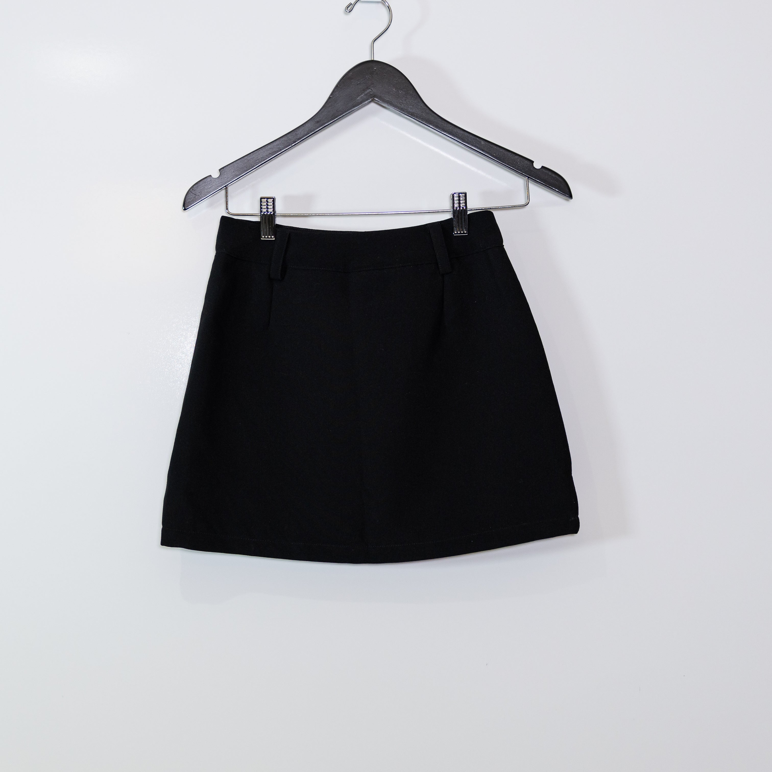 NEW Dissh Rowan Postage Stamp Crepe Mini Skort Skirt Black 2