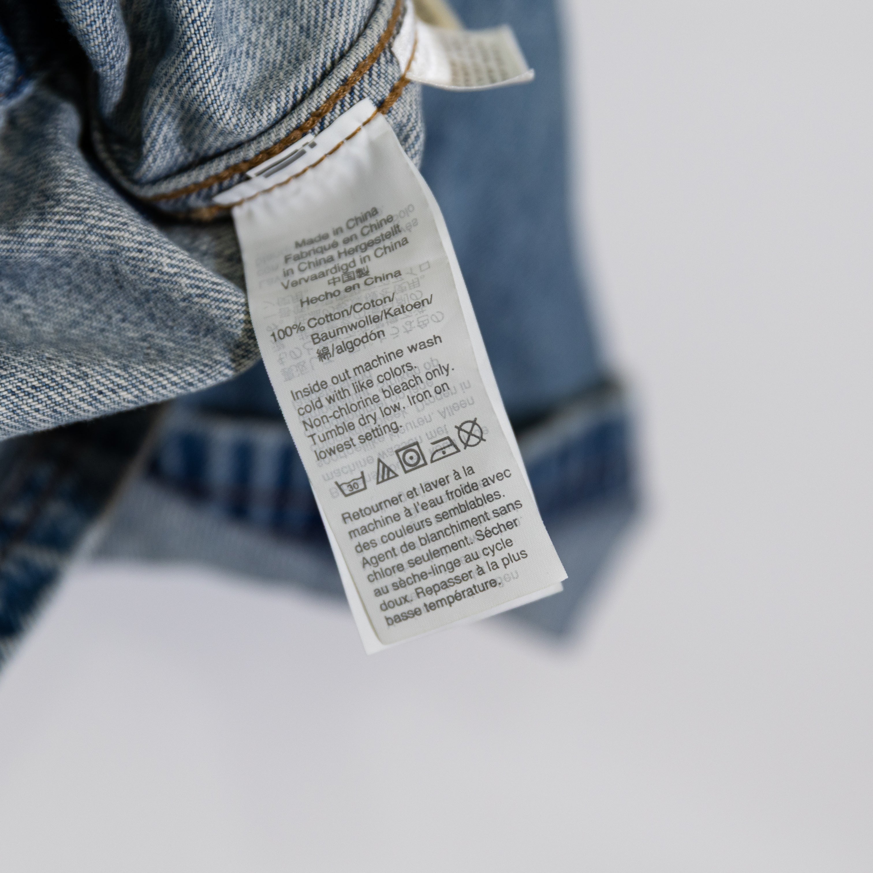 Madewell Denim Jean Cotton Claremont Drawstring Jacket in Saybrook Wash Small