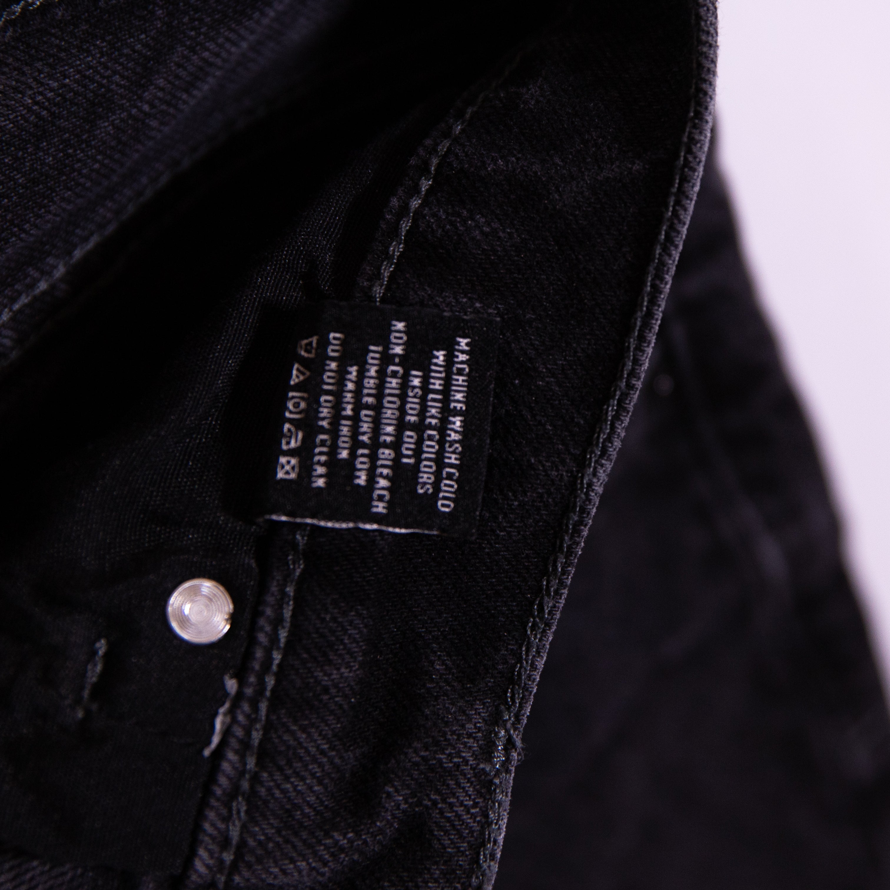 Rails The Topanga High Rise Straight Leg Cotton Denim Jeans Pants Black 28