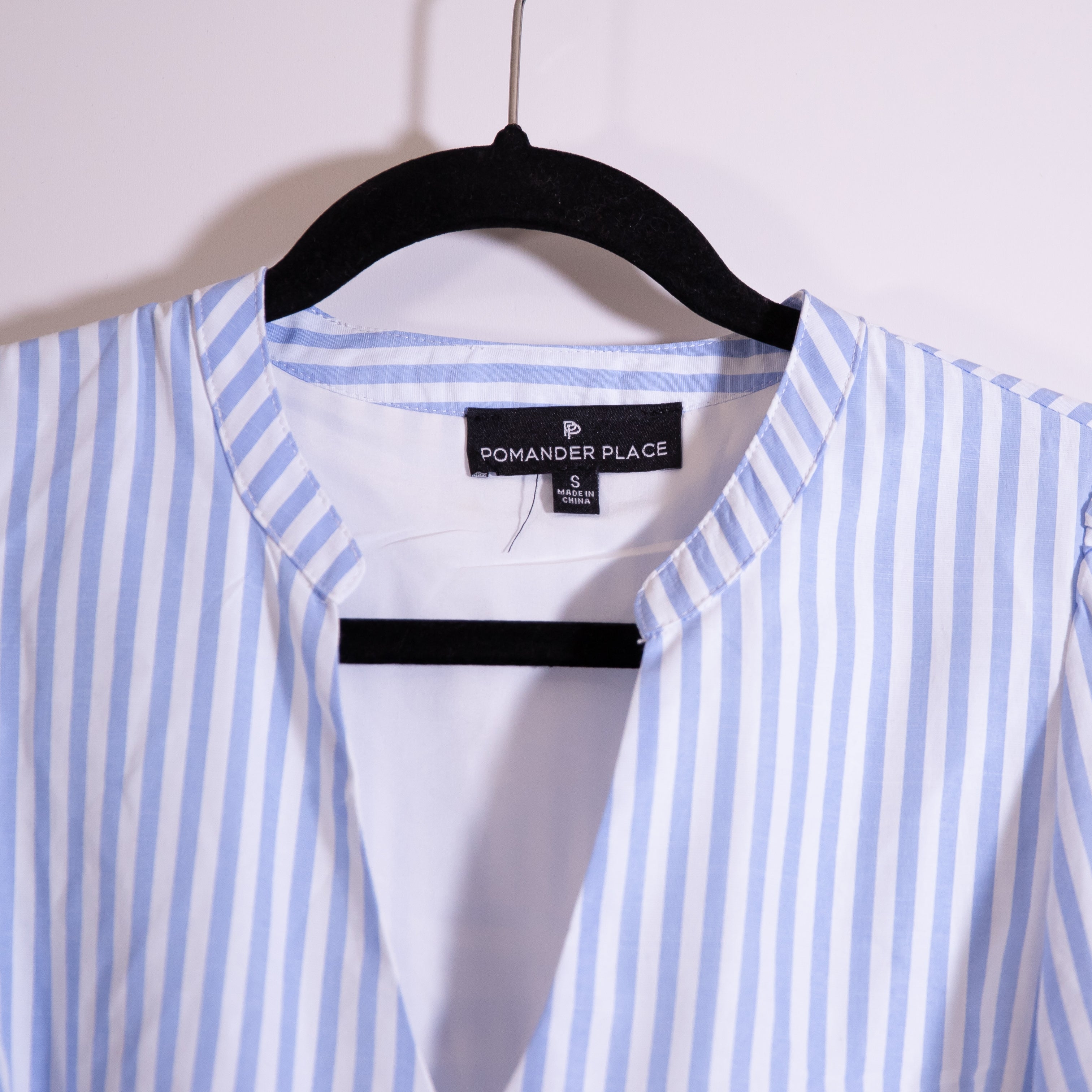 Pomander Place Tuckernuck Alora Cotton Blend Tiered Pullover Maxi Dress Stripe S