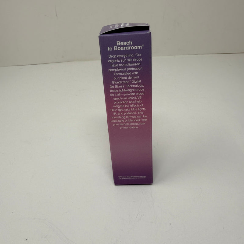 NEW Coola Sun Silk Drops Full Spectrum 360° Organic Sunscreen SPF 30 1 fl oz