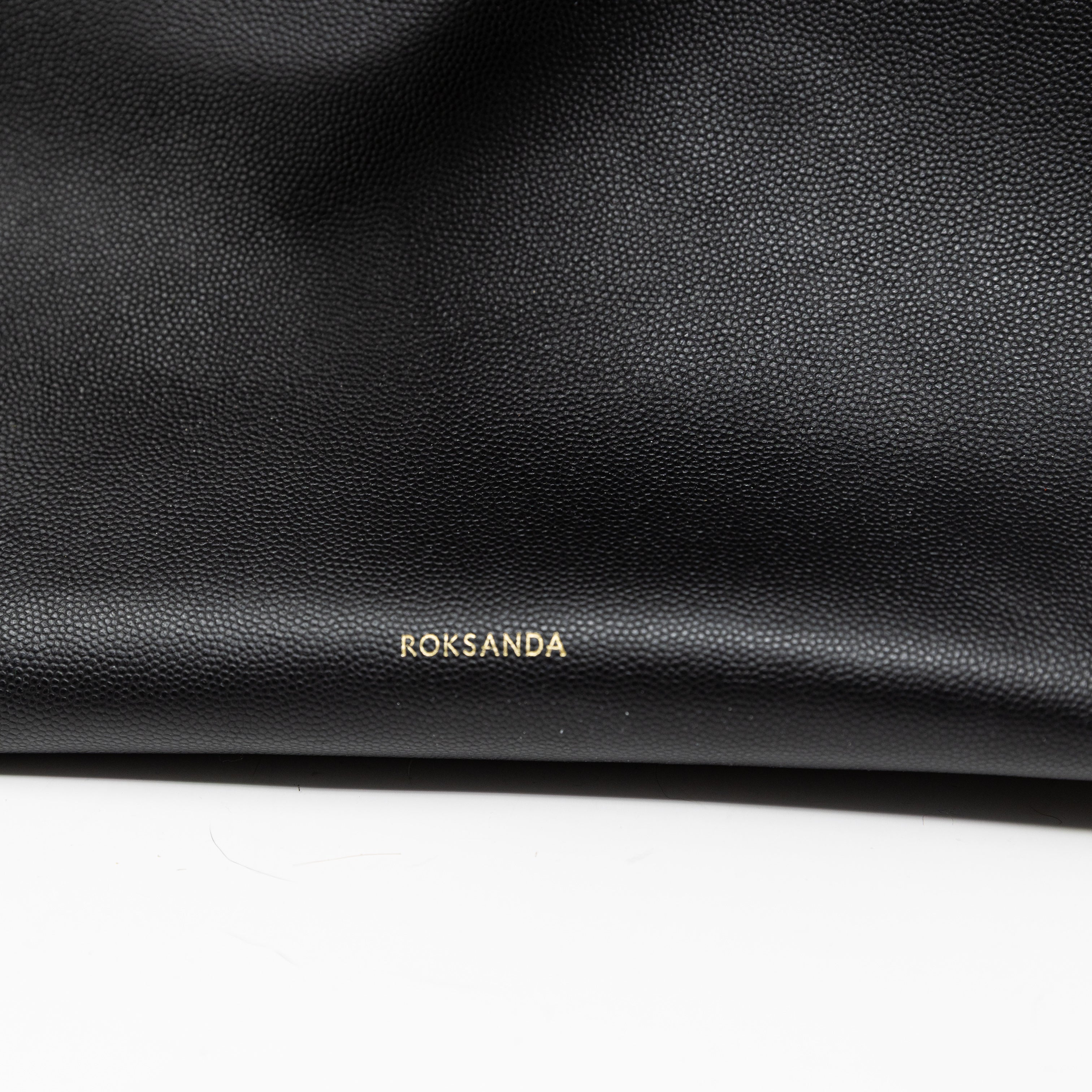 Roksanda Genuine Leather Geometric Open Top Tote Purse Bag Black Pink Yellow