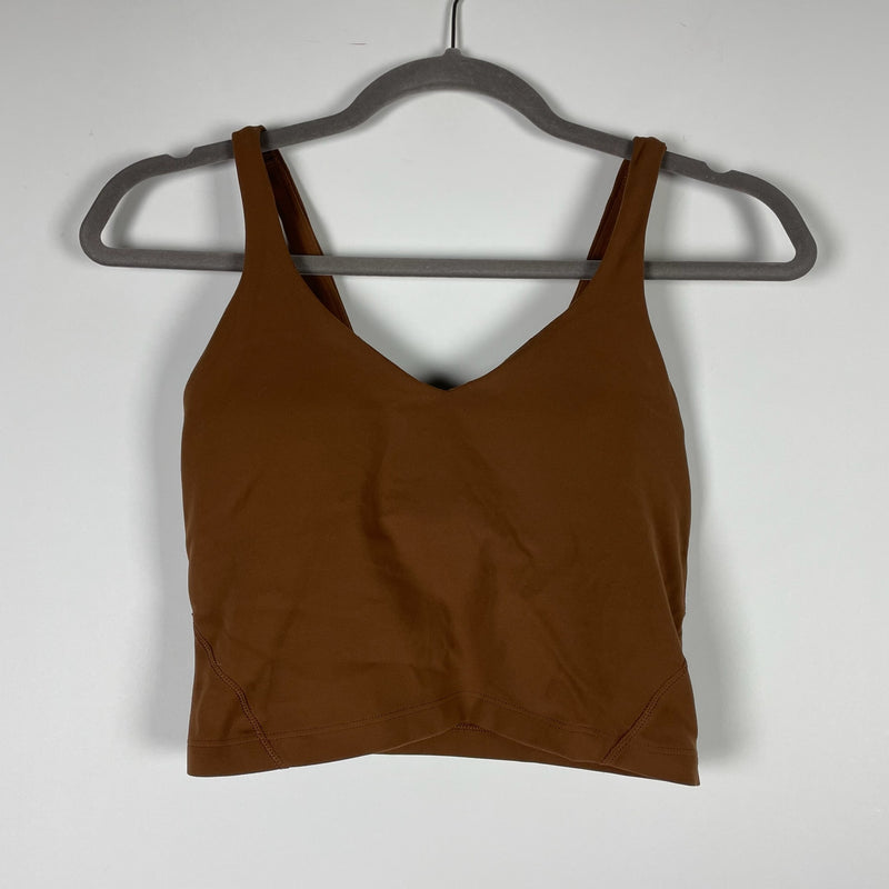 Lululemon Women's Align Tank Top Athletic Work Out Crop Top Java Brown 4