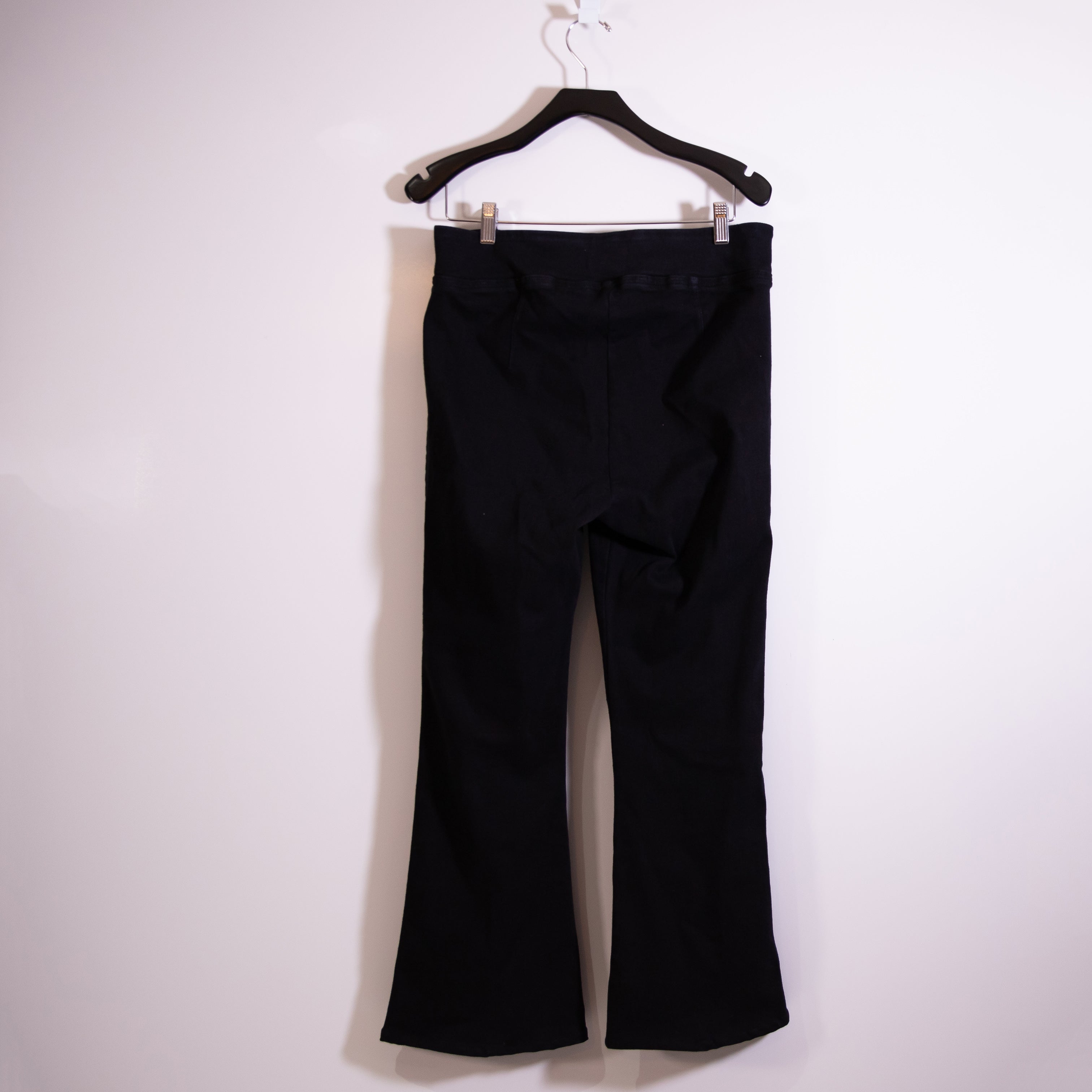 Frame Denim The Jet Set Crop Mini Flare Cotton Stretch Denim Jeans Sheen Noir 2