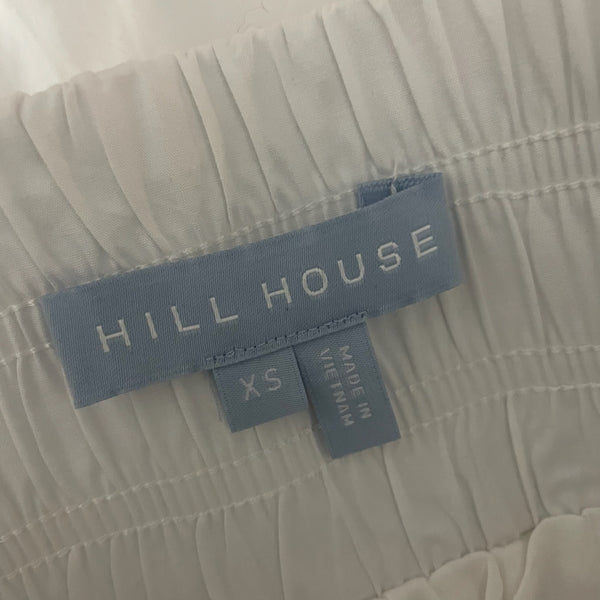 Hill House Home The Women's Livie Nap Pull On Mini Shorts White Cotton Poplin XS