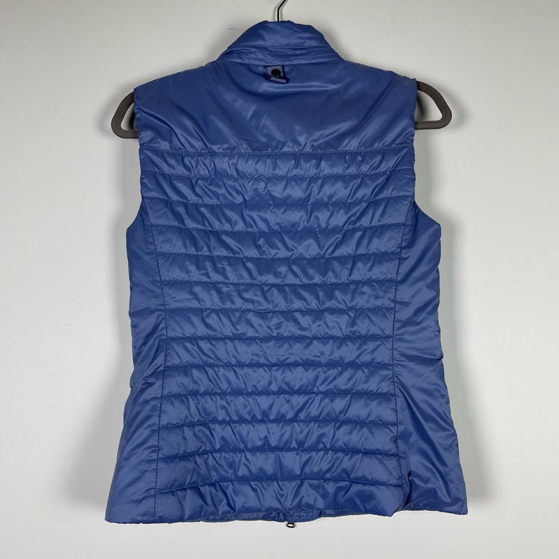 Bogner Women's Lightweight Quilted Puffer Sleeveless Full Zip Vest Jacket Blue 4