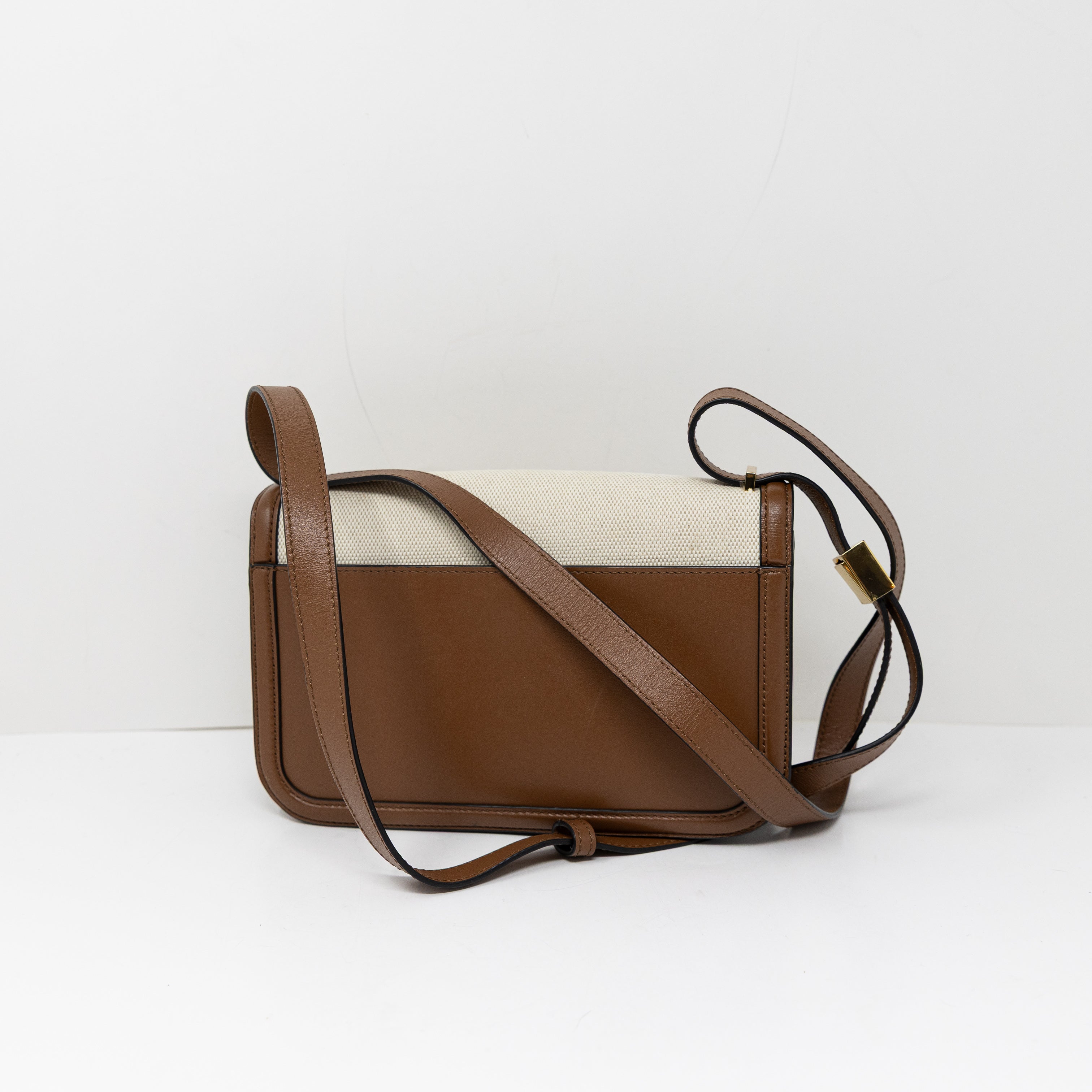 DeMellier Women's Natural Woven Genuine Leather Trim Crossbody Shoulder Bag
