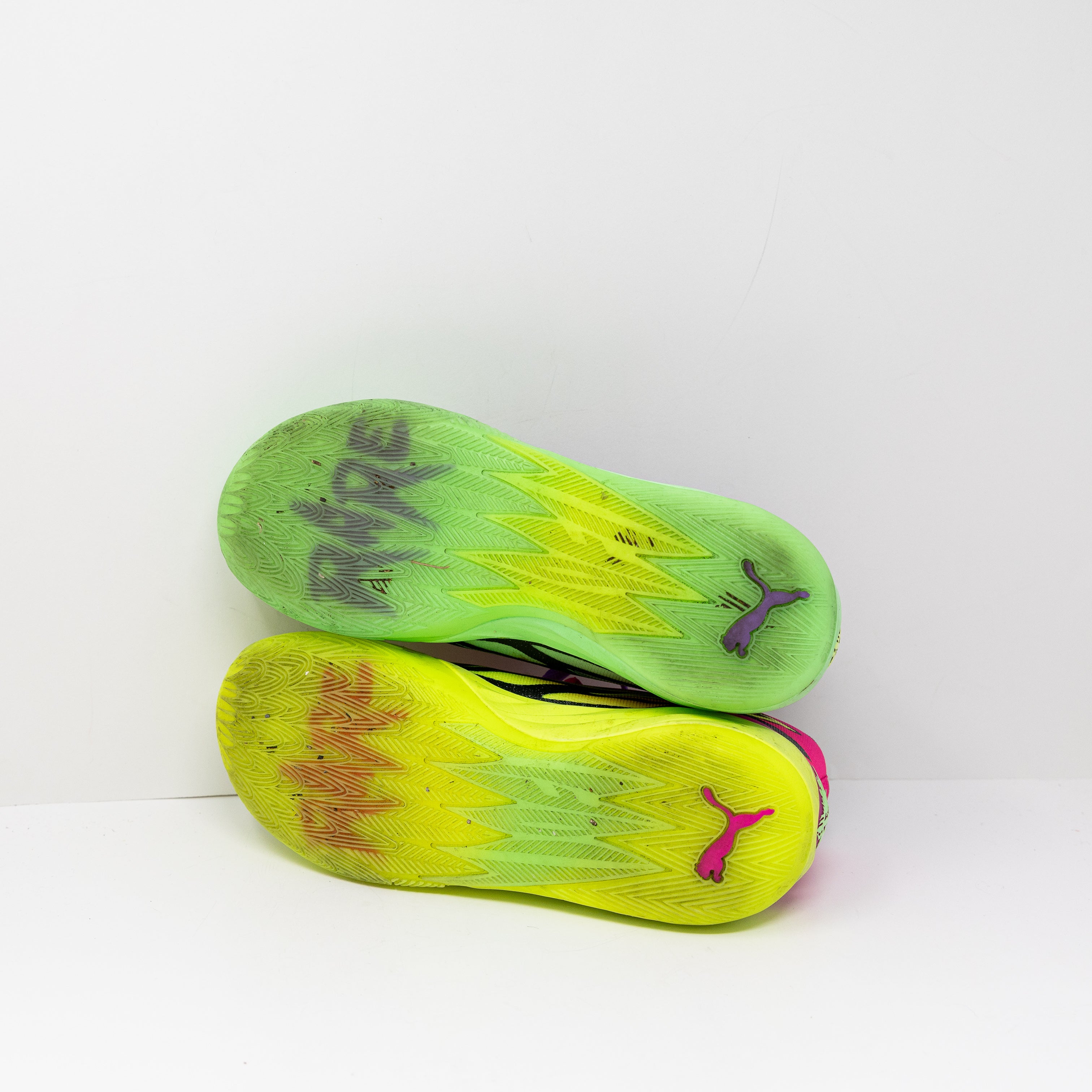 Puma Lamelo Ball MB.02 Rick &amp; Morty Adventures Low Top Sneakers Shoes Neon 9.5