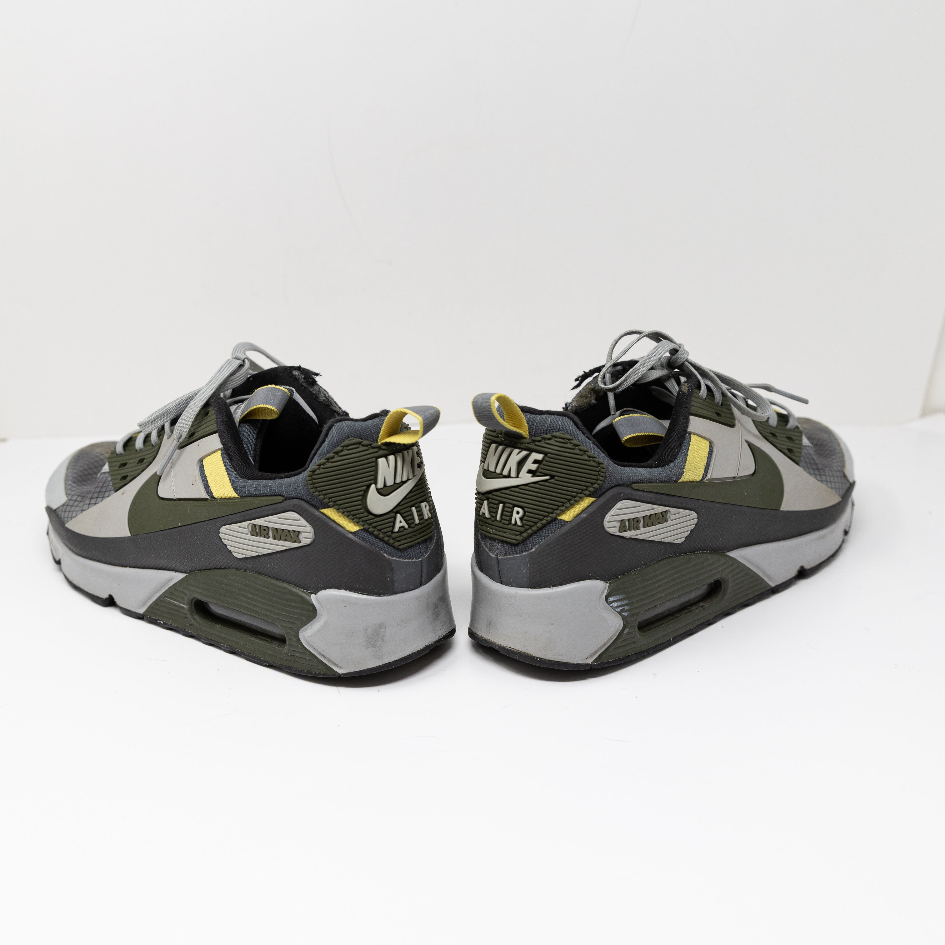 Nike Mens' Air Max 90 Drift Grey Cargo Khaki Low Top Trainers Sneakers Shoes 10