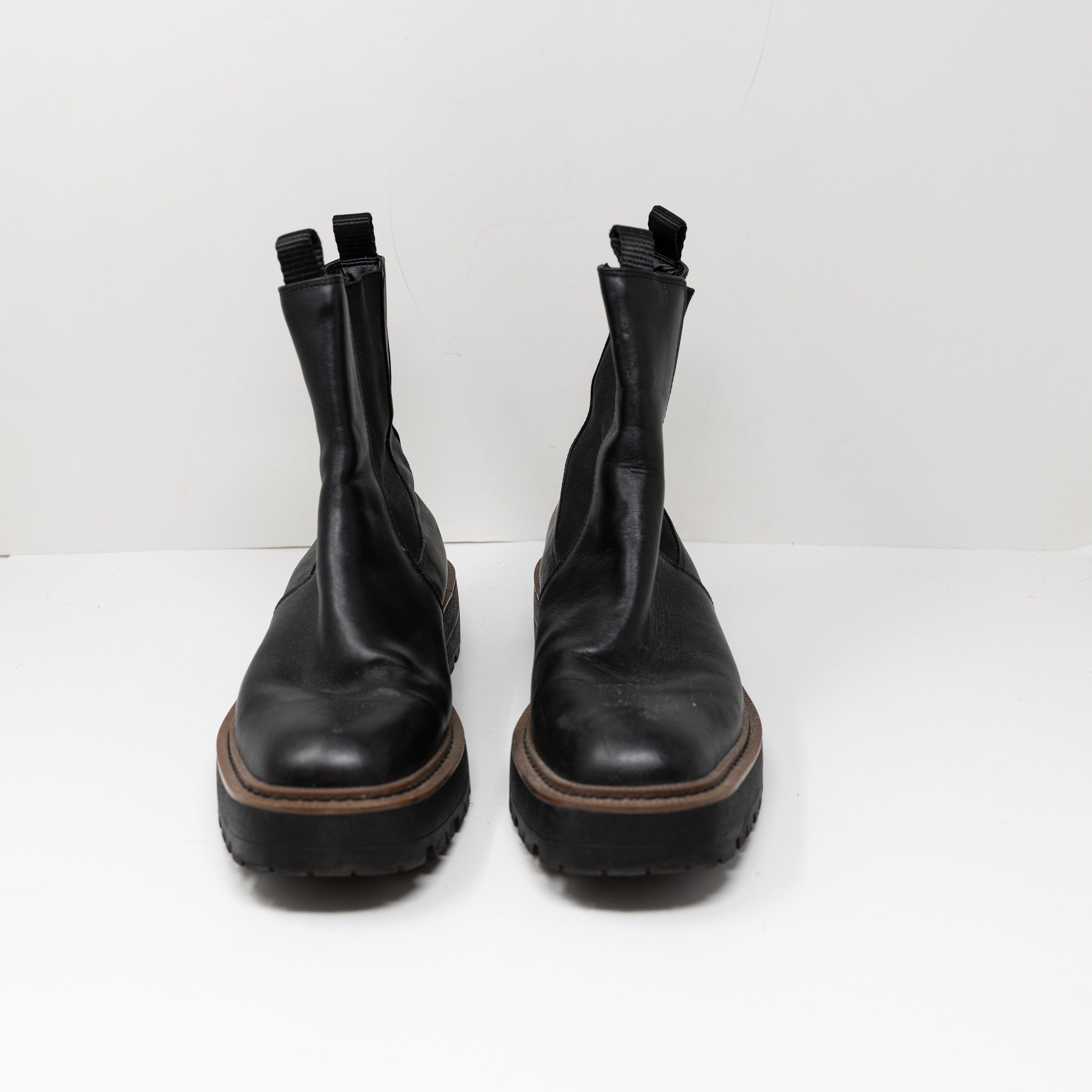 Sam Edelman Laguna Waterproof Lug Sole Pull On Chelsea Ankle Boot Shoes Black 10
