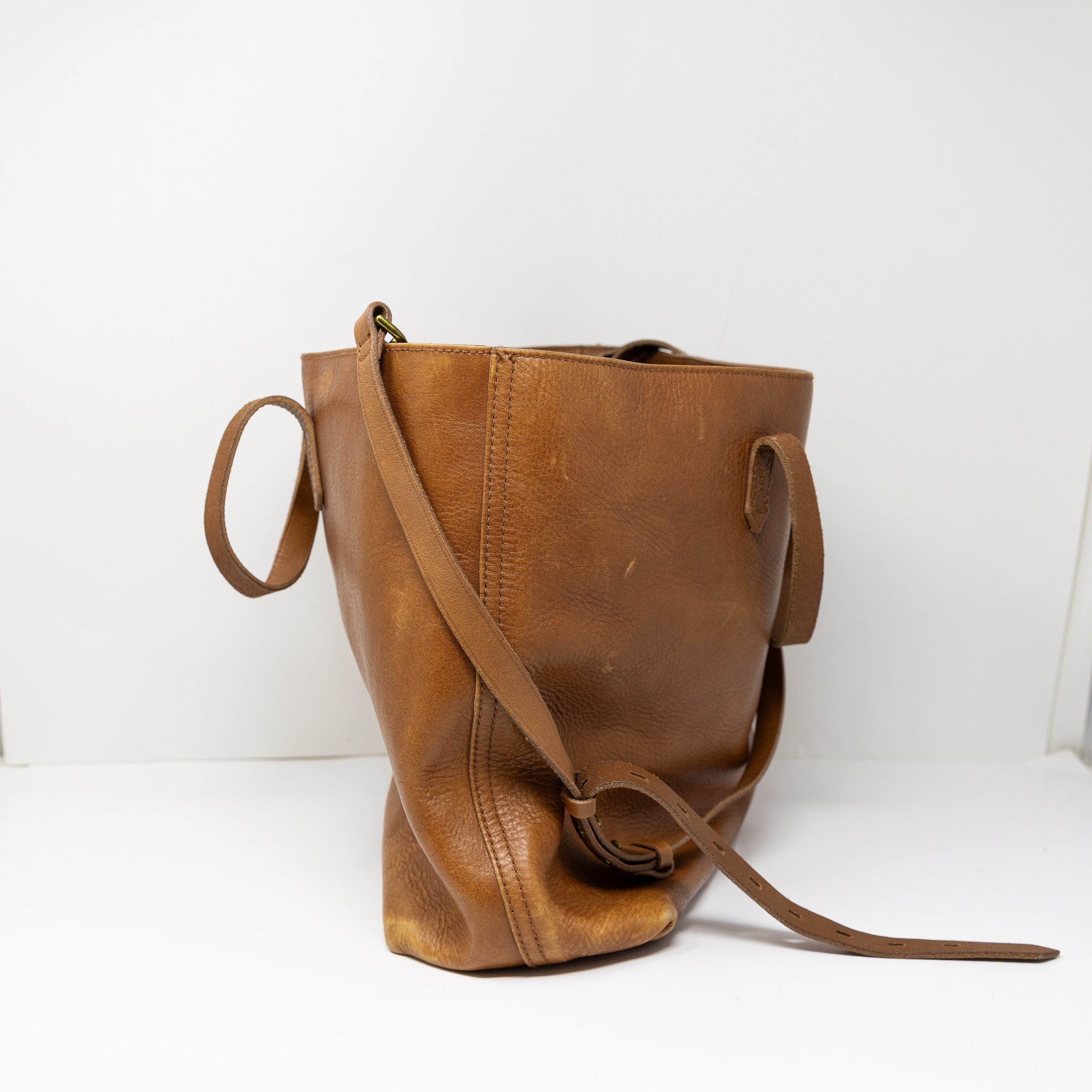 NEW Madewell The Zip-Top Transport Carryall Leather Purse Tote English Saddle