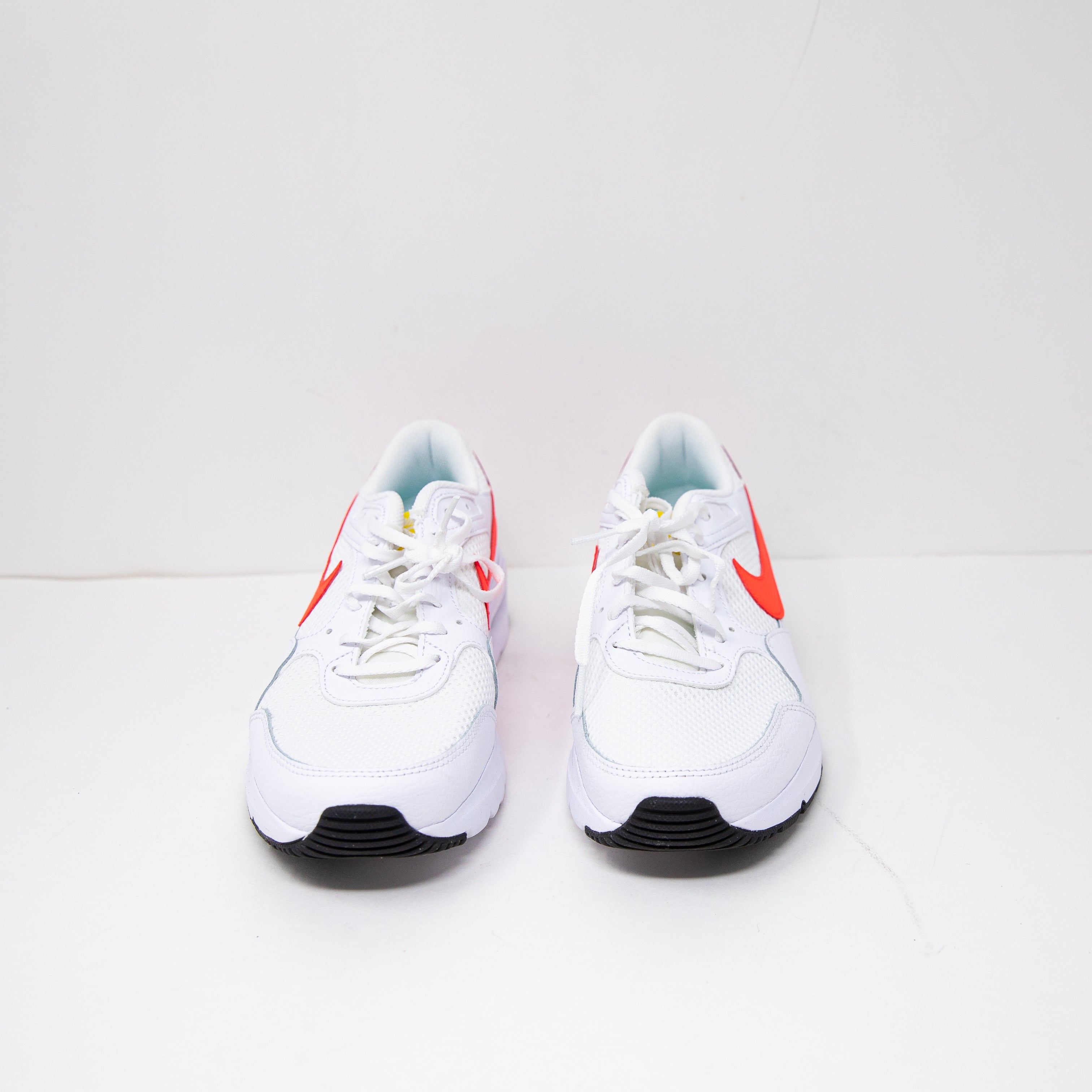 Nike Women's Air Max SC White Bright Crimson Pink Foam Low Top Lace Up Sneakers