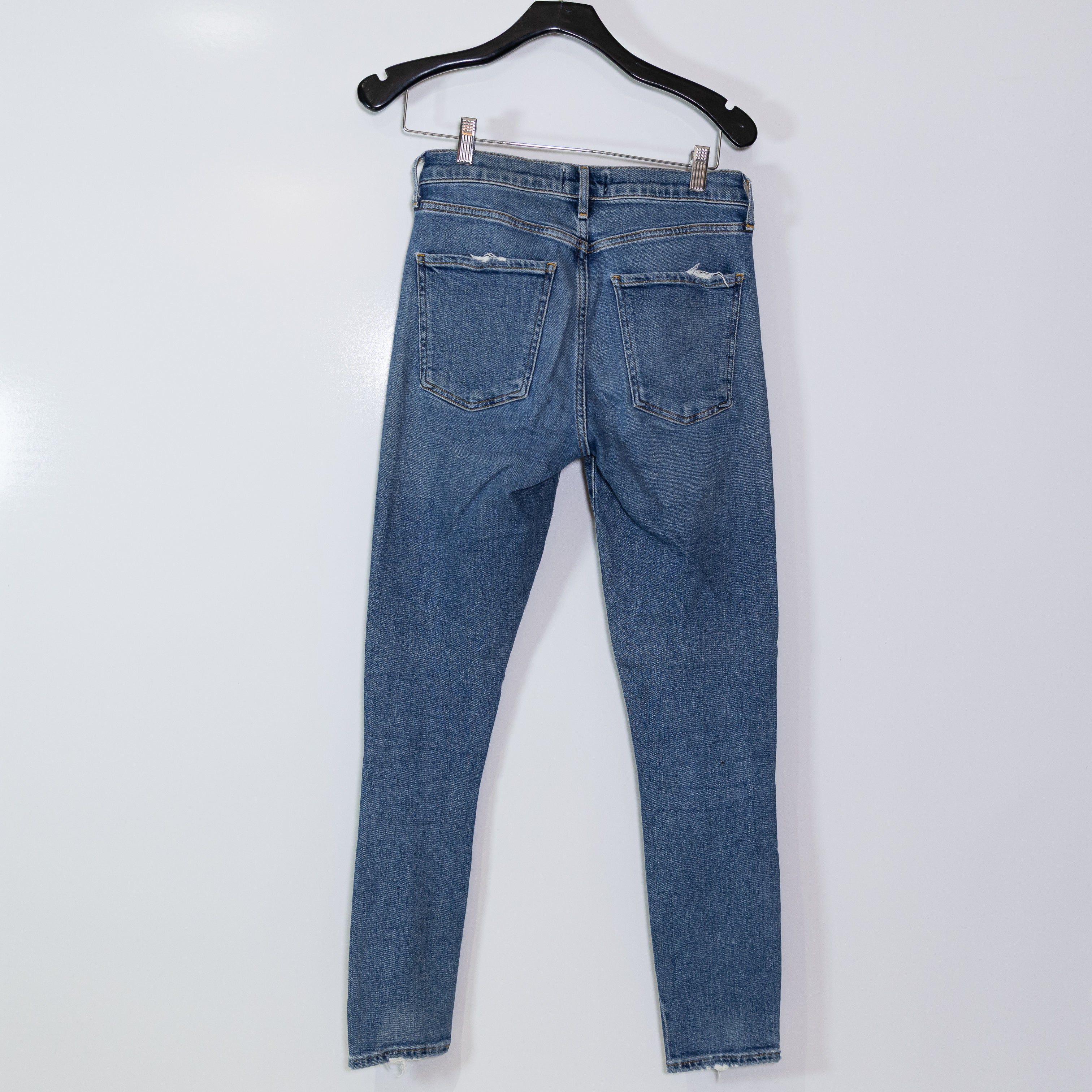 Agolde Women's Sophie Cotton Stretch Mid Rise Ankle Crop Skinny Denim Jeans 27