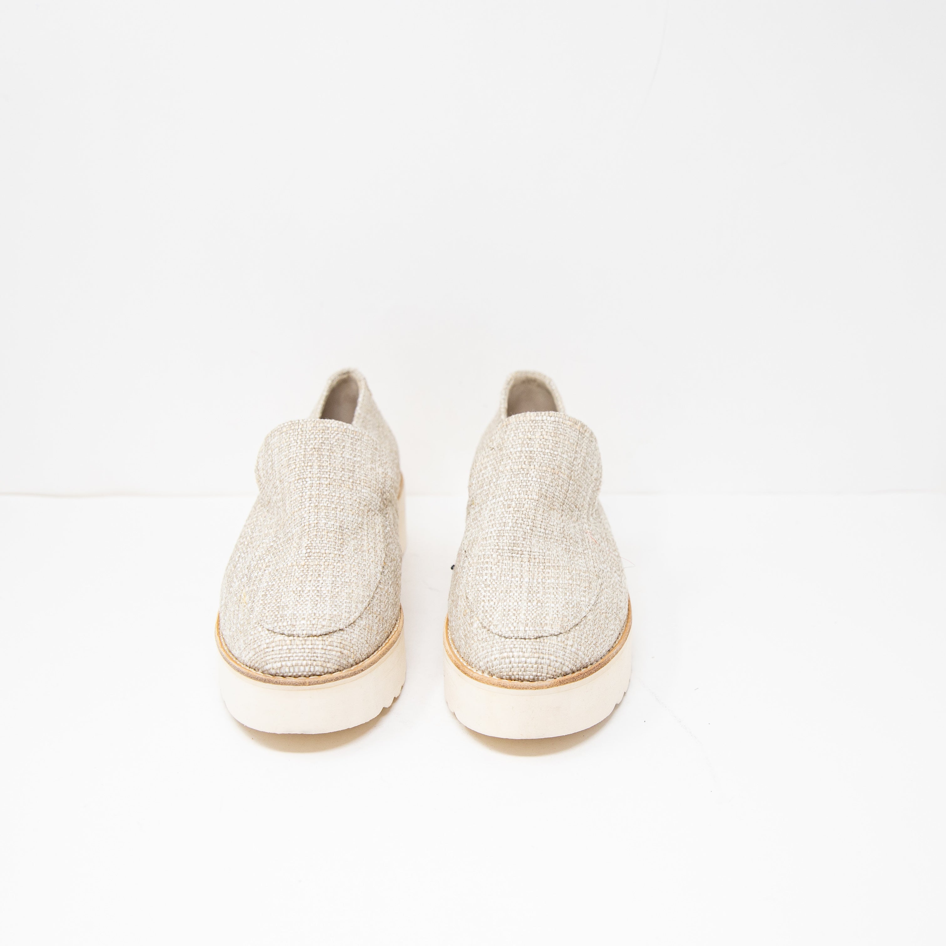 Vince Women's Zeta Tweed Woven Texture Platform Slip On Low Top Shoes 10