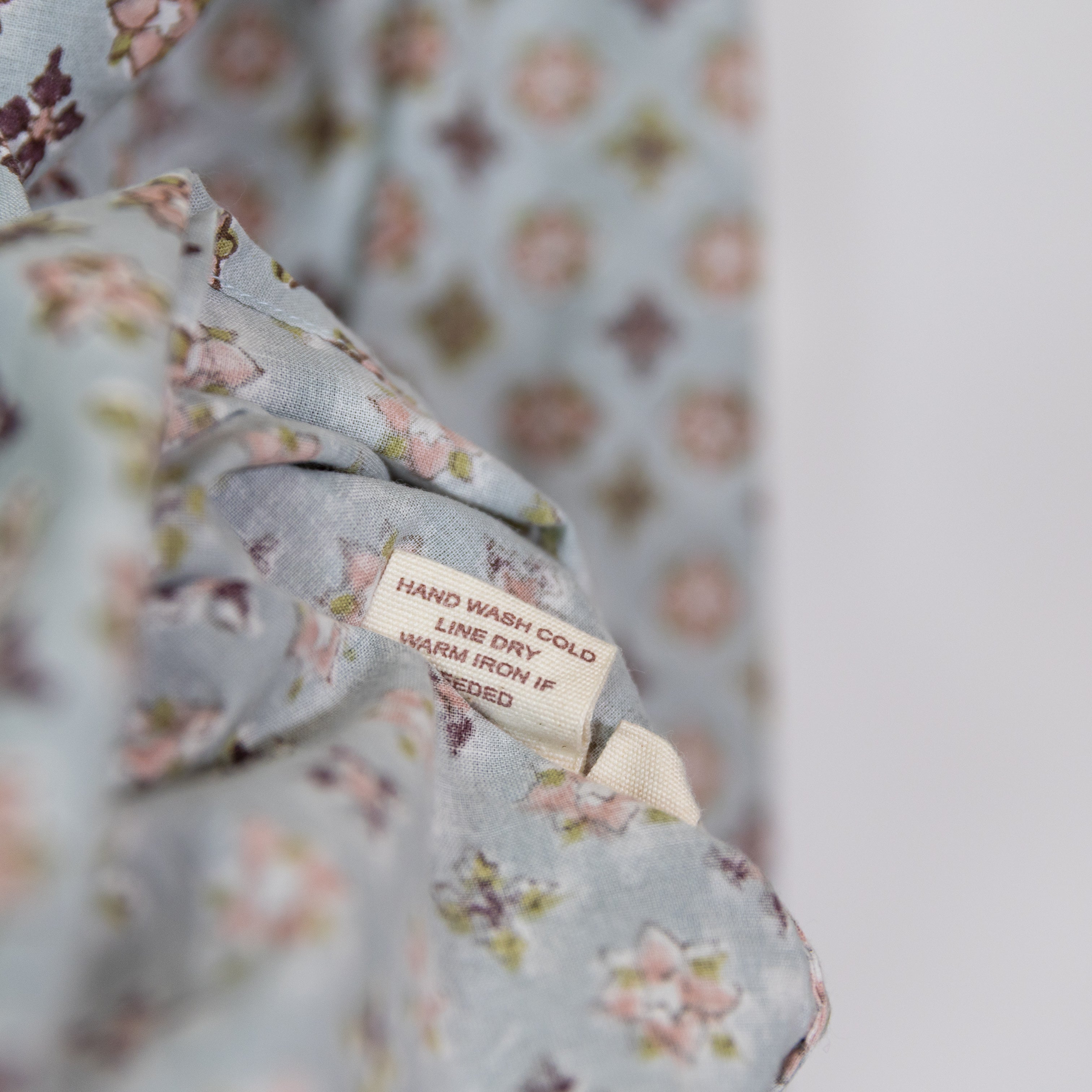 Alix Of Bohemia Annabel Cotton Ruffle Collar Button Down Print Blouse Shirt Top