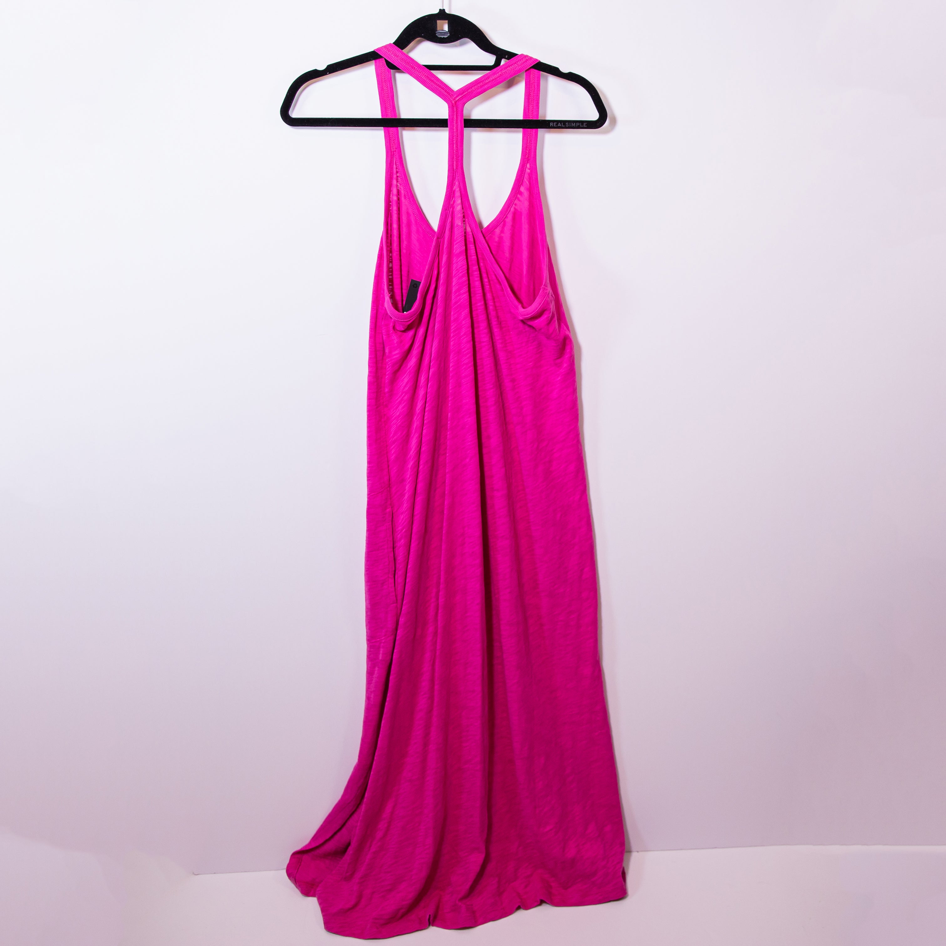 ATM Anthony Thomas Melillo Cotton Slub Jersey Tank Midi Dress Orchid Pink Large