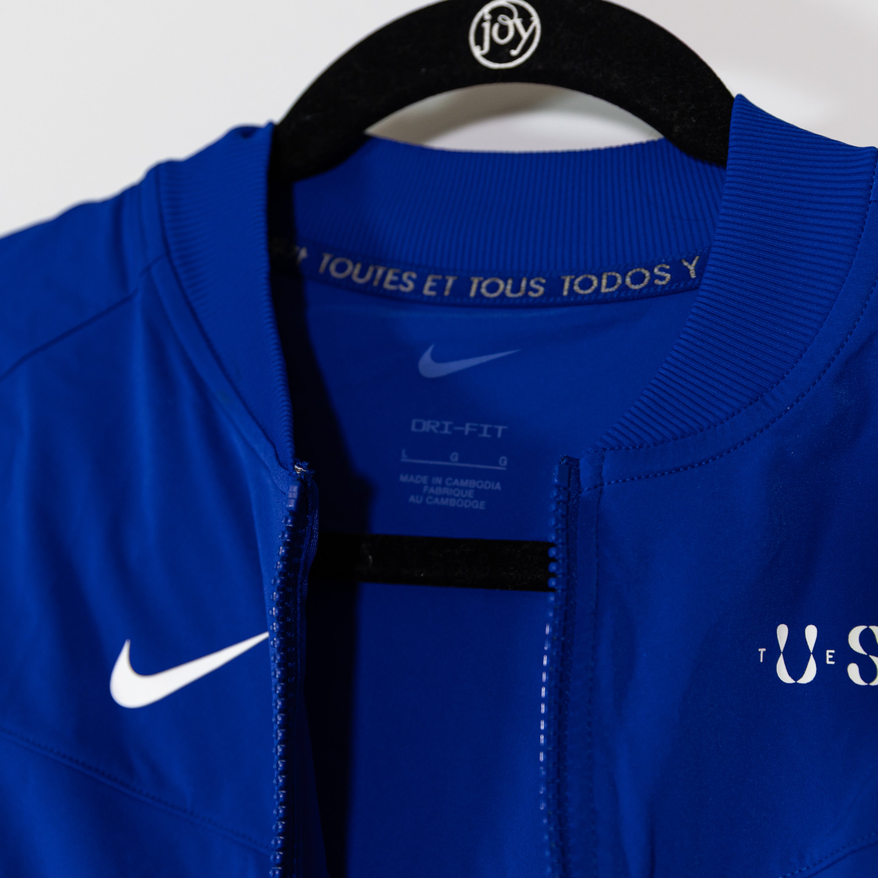 NEW Nike Women's Team USA Olympics Windbreaker Full Zip Lightweight Jacket Blue