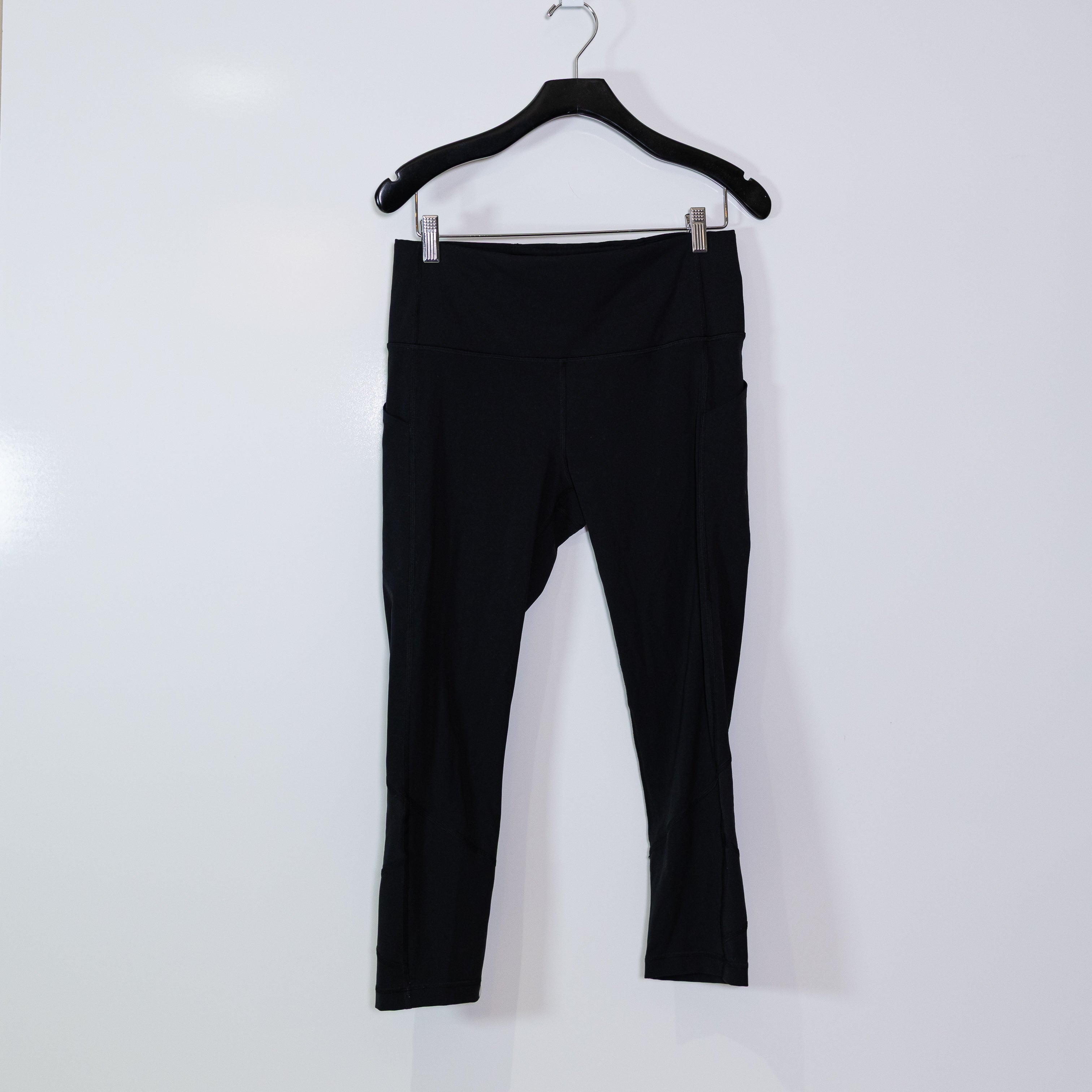 Lululemon Women's Pace Rival High Rise Athletic Work Out Leggings Crop 22" Black