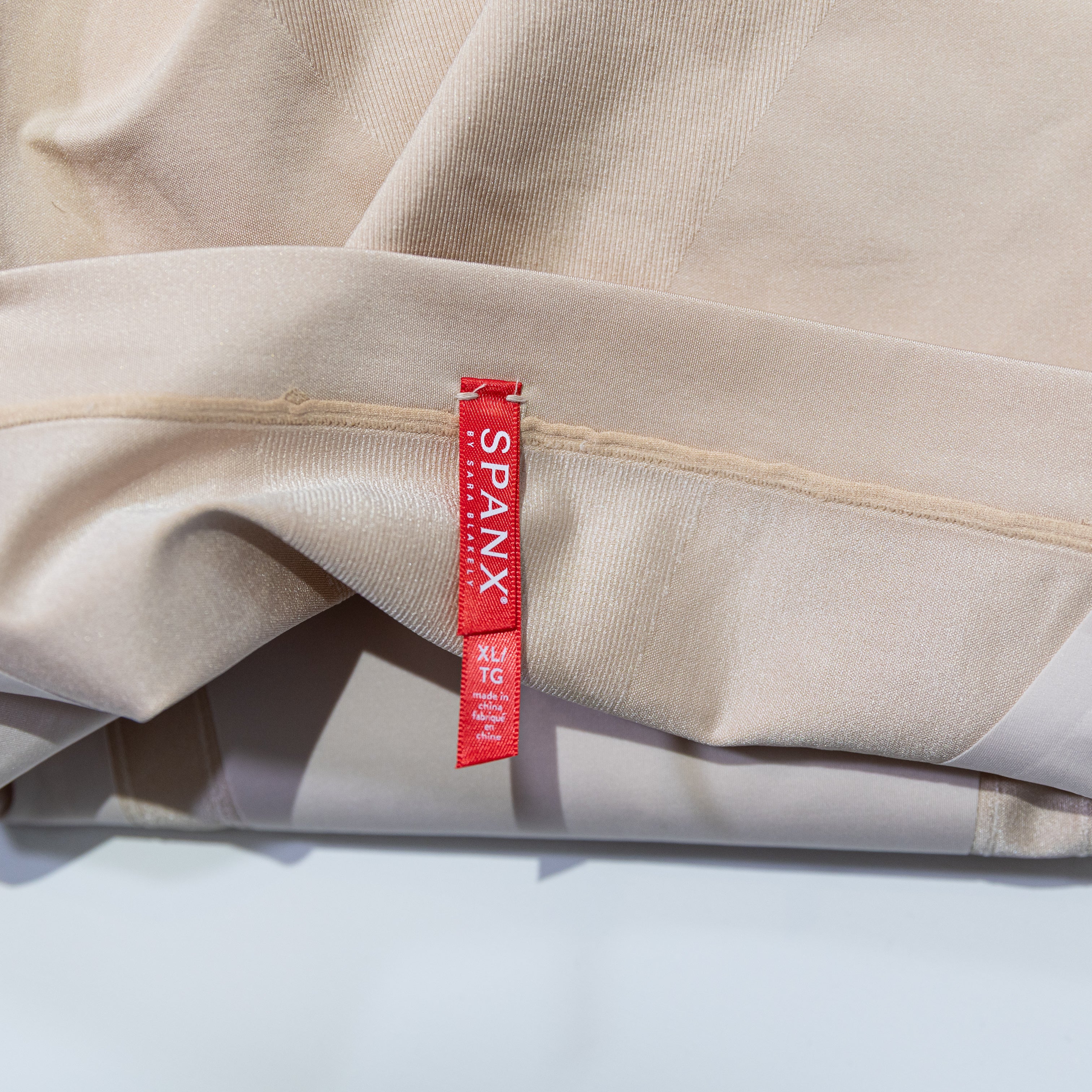 NEW Spanx High Waisted Mid Thigh Sculpt Shaping Shorts Soft Nude XL
