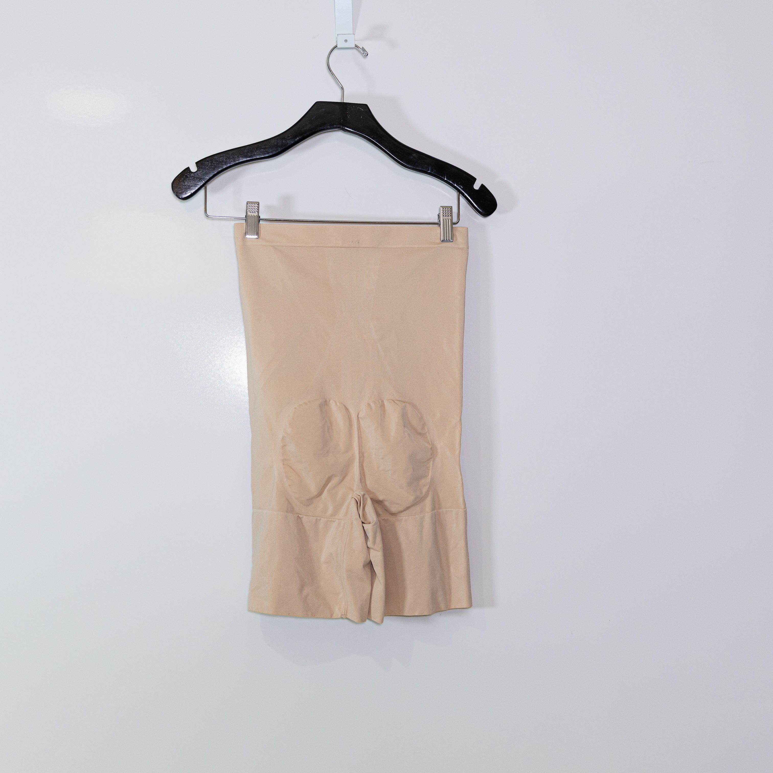 NEW Spanx High Waisted Mid Thigh Sculpt Shaping Shorts Soft Nude XL