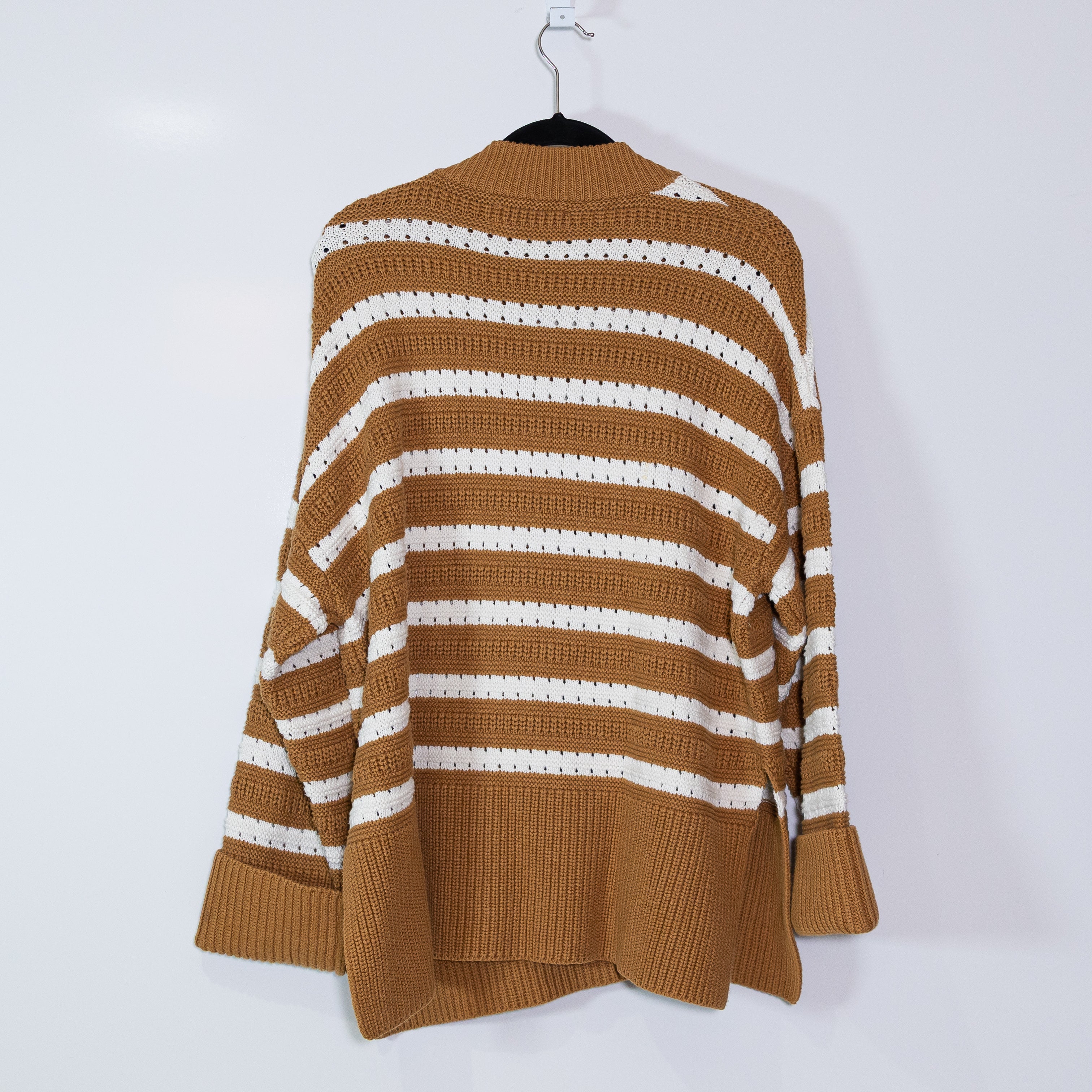 Samsoe Samsoe Raili Organic Cotton Wool Crew Neck Pullover Sweater Brown Sugar S