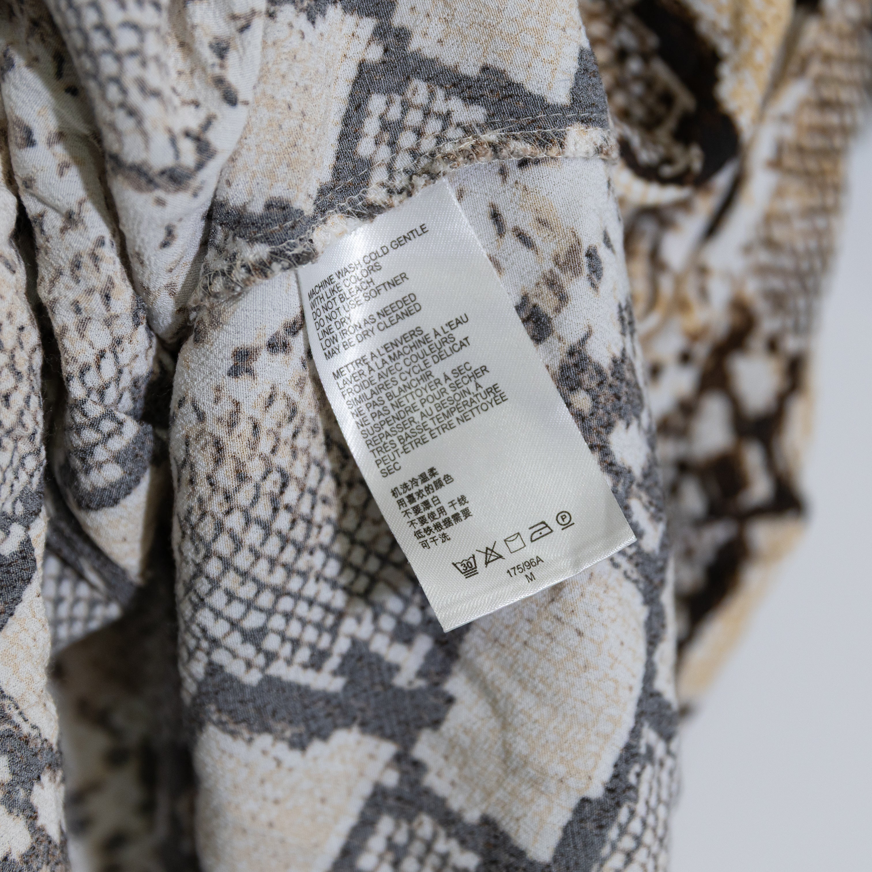 Maeve Anthropologie Juno Snake Python Animal Print Pattern Mini Dress Medium