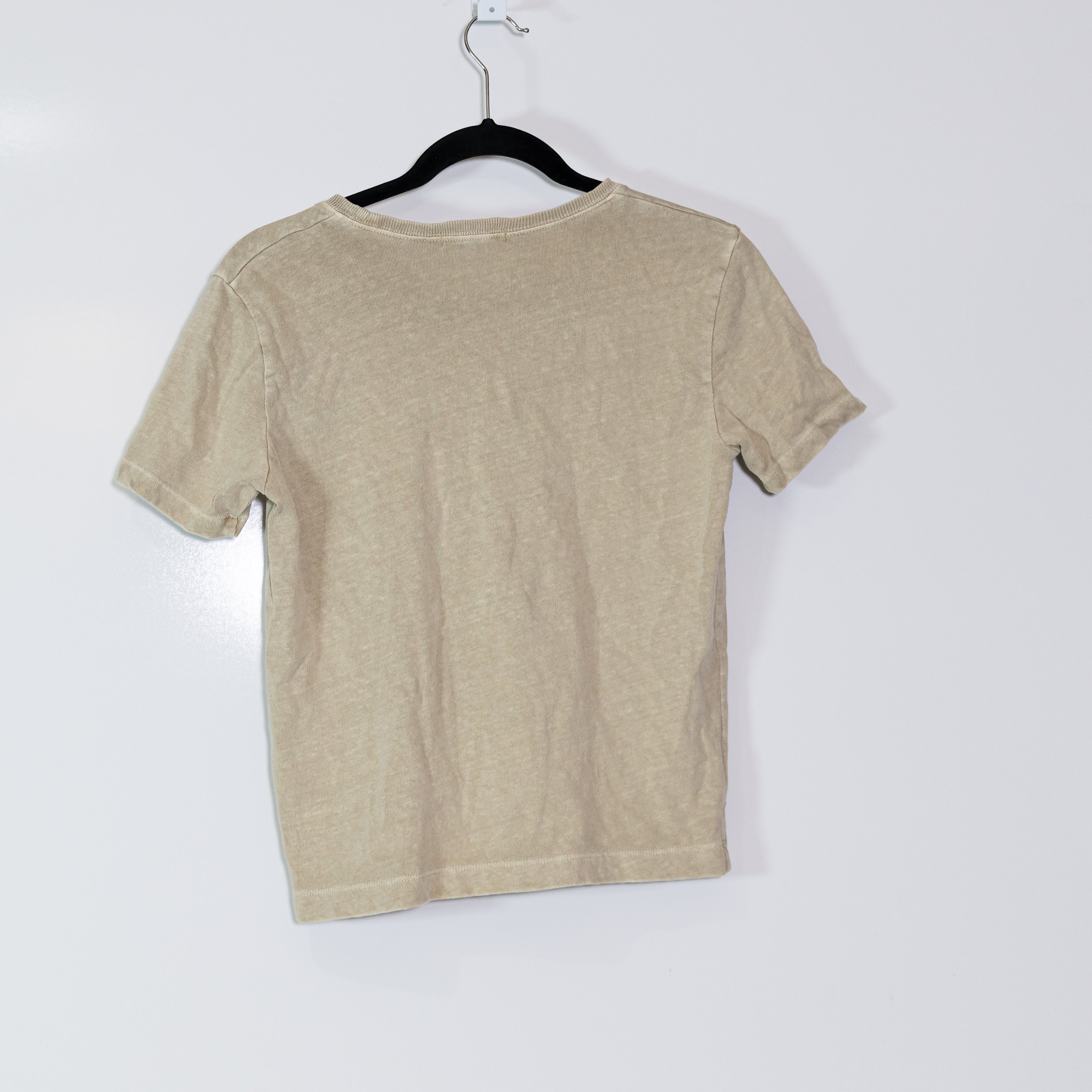 Alex Mill Women's Recycled Cotton Crew Neck Short Sleeve Distressed Tee Shirt S