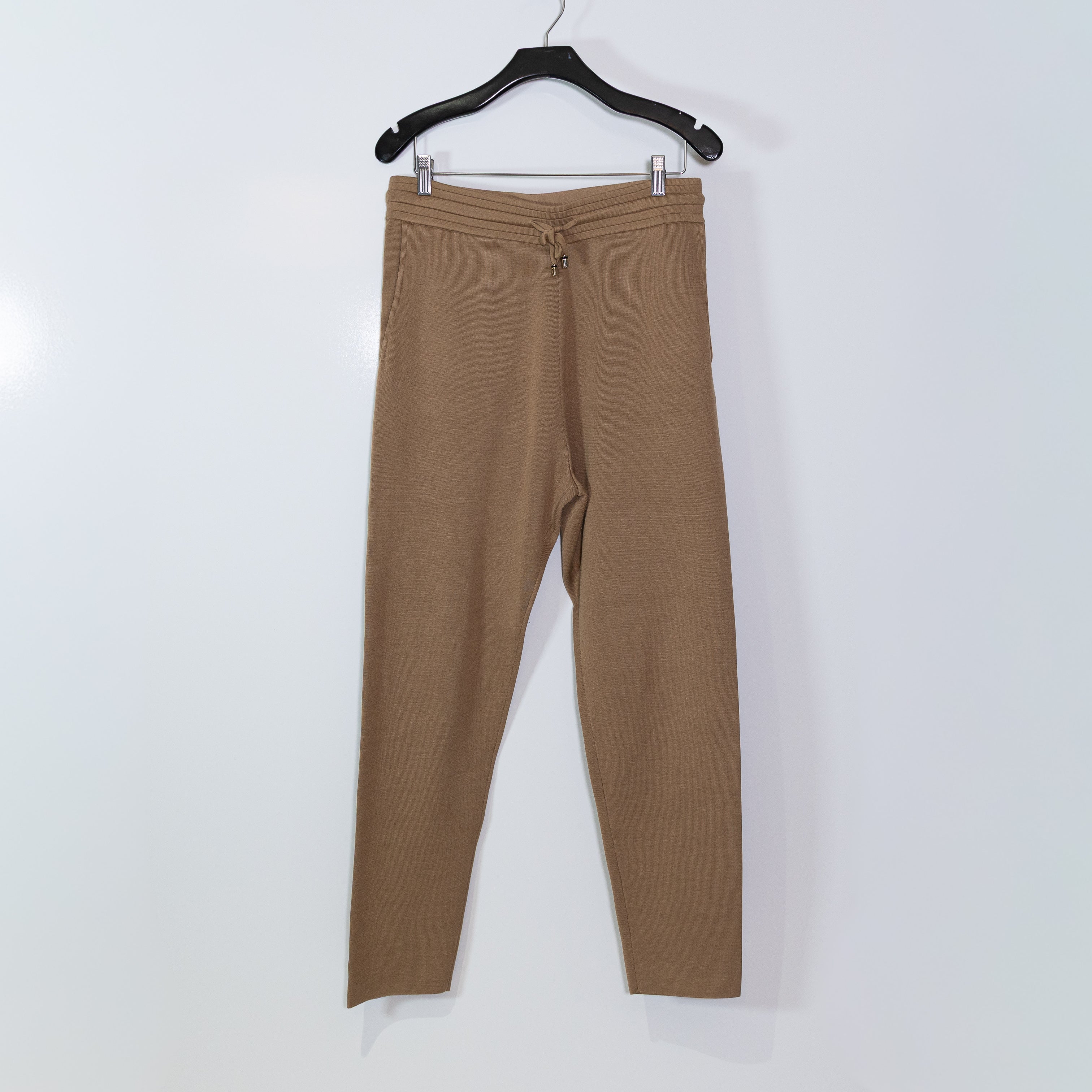 CH Carolina Herrera Cotton Silk Knit Stretch Straight Leg Travel Casual Pants M