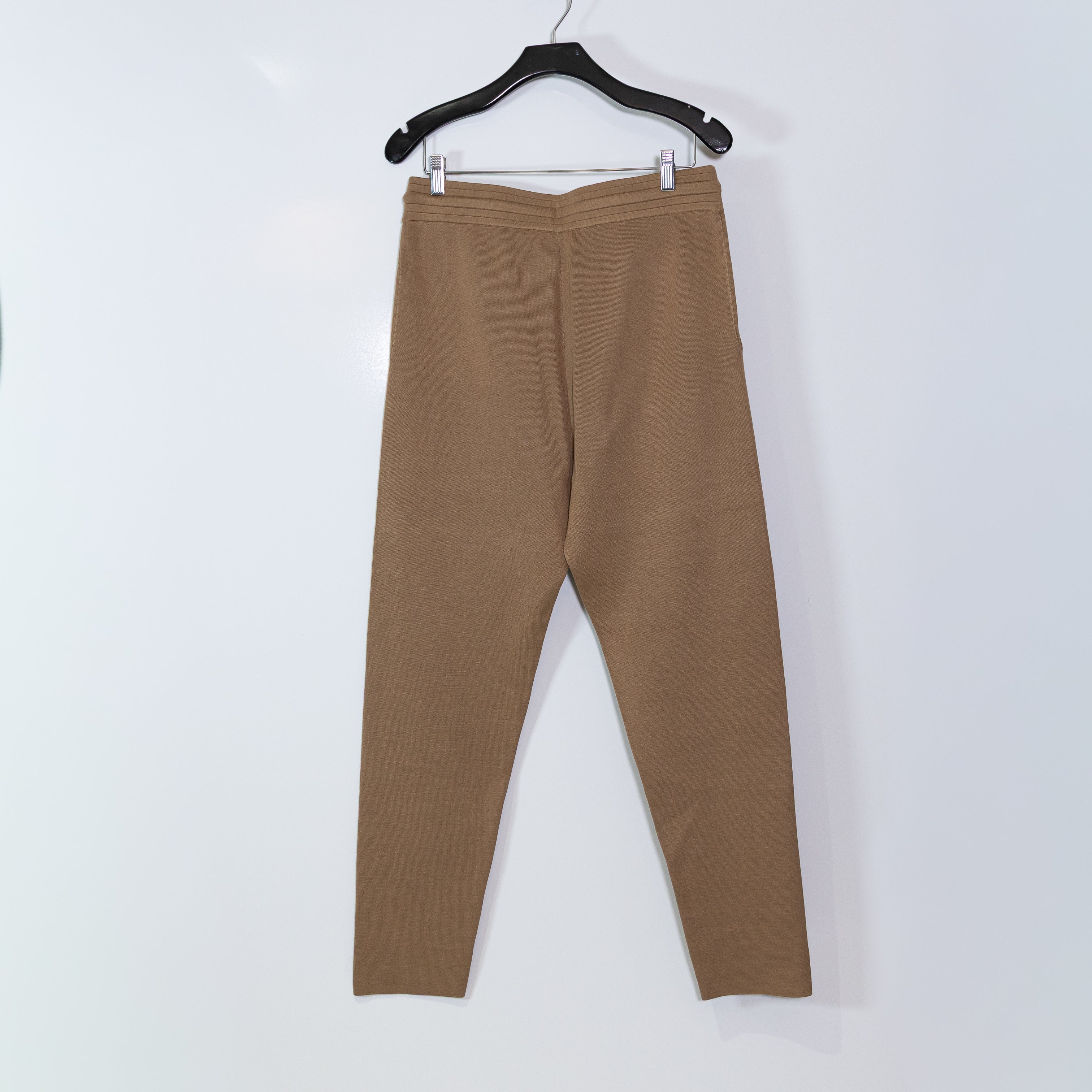 CH Carolina Herrera Cotton Silk Knit Stretch Straight Leg Travel Casual Pants M