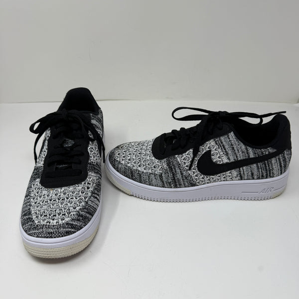 Nike Women's Air Force 1 Flyknit 2.0 Low Top Sneakers Shoes Black White Gray 7